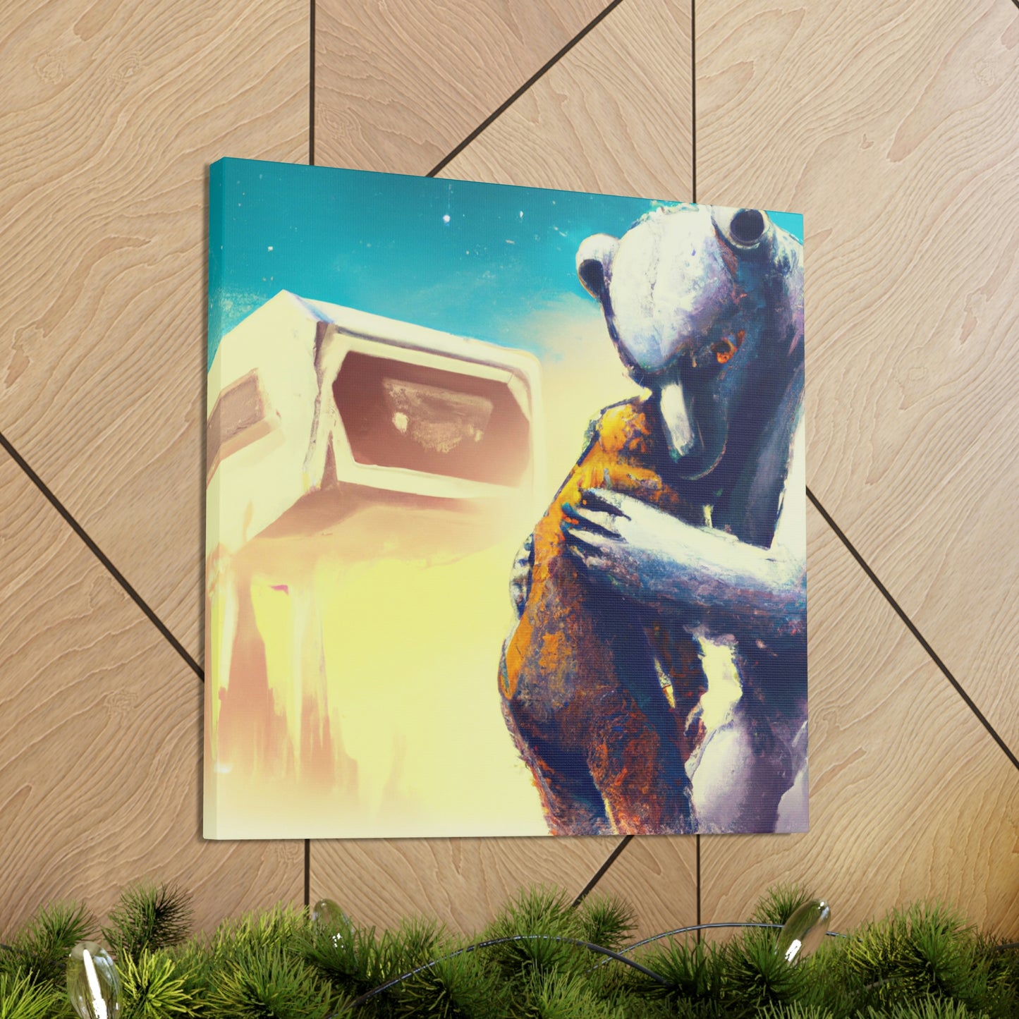 Love's Embrace Bear - Canvas