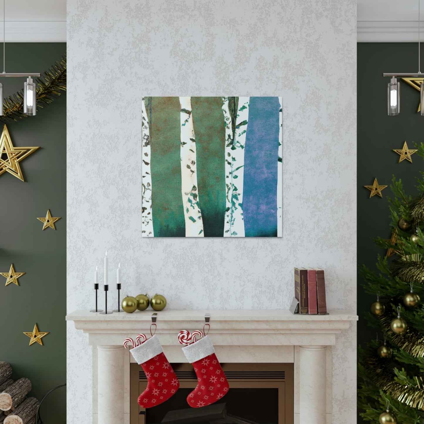 Birch Trees in Bloom - Canvas