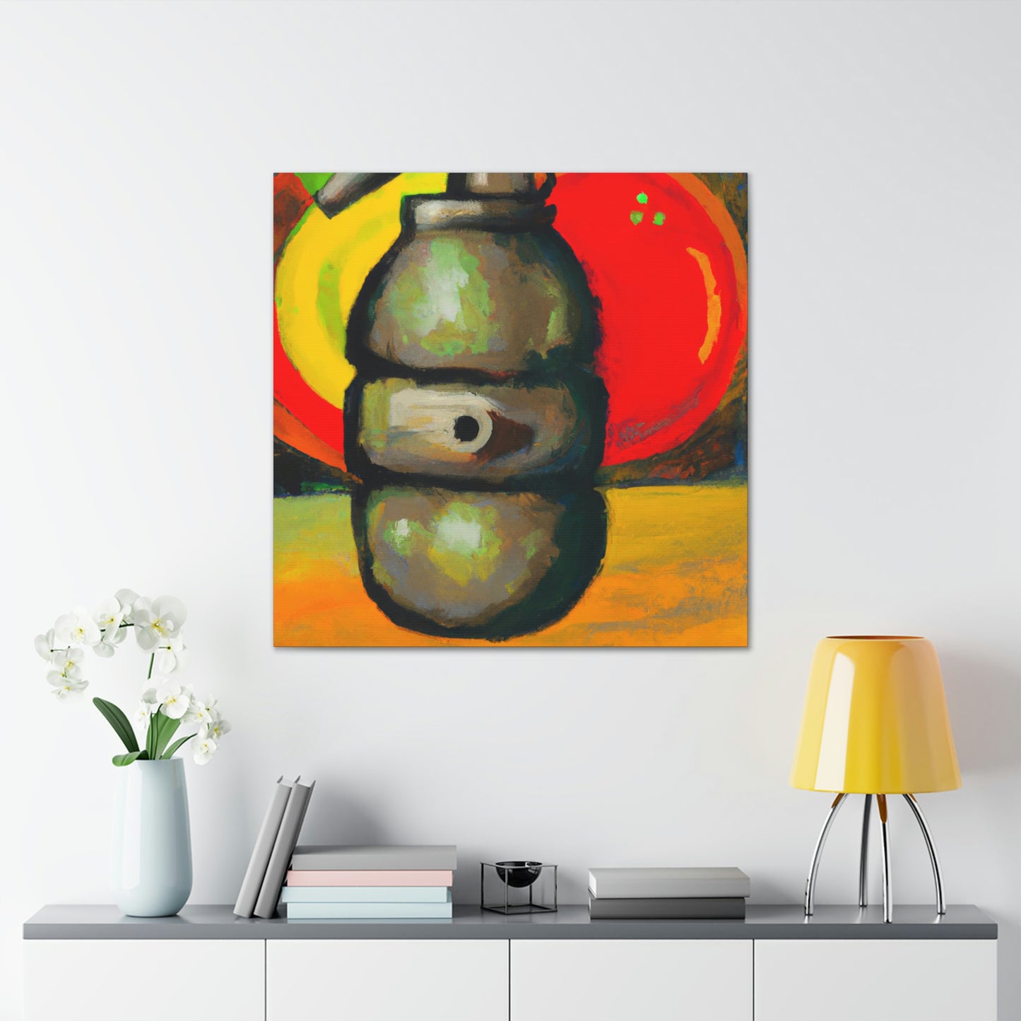 "Explosive Colorful Bomb" - Canvas