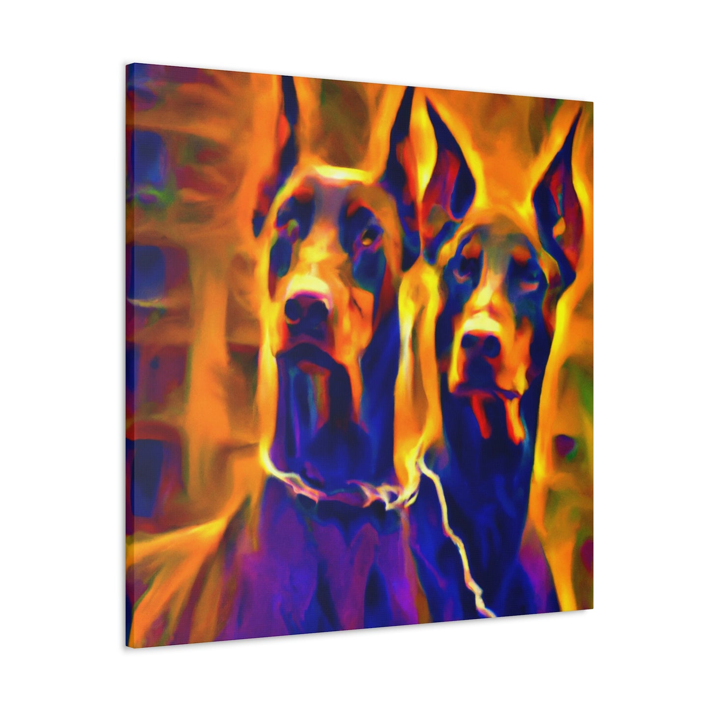 "Loyal Doberman Dreams" - Canvas