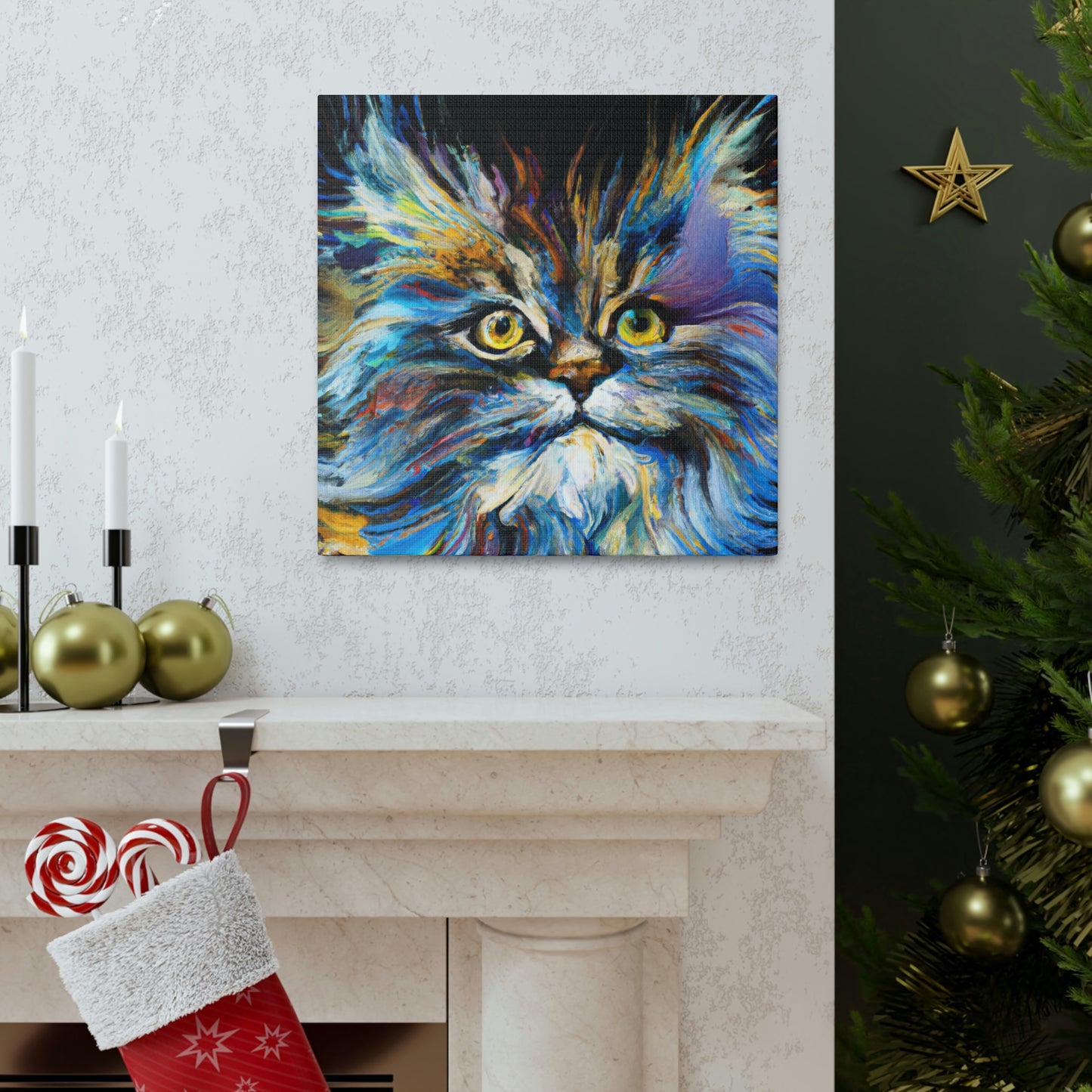 Maine Coon Expressionism - Canvas