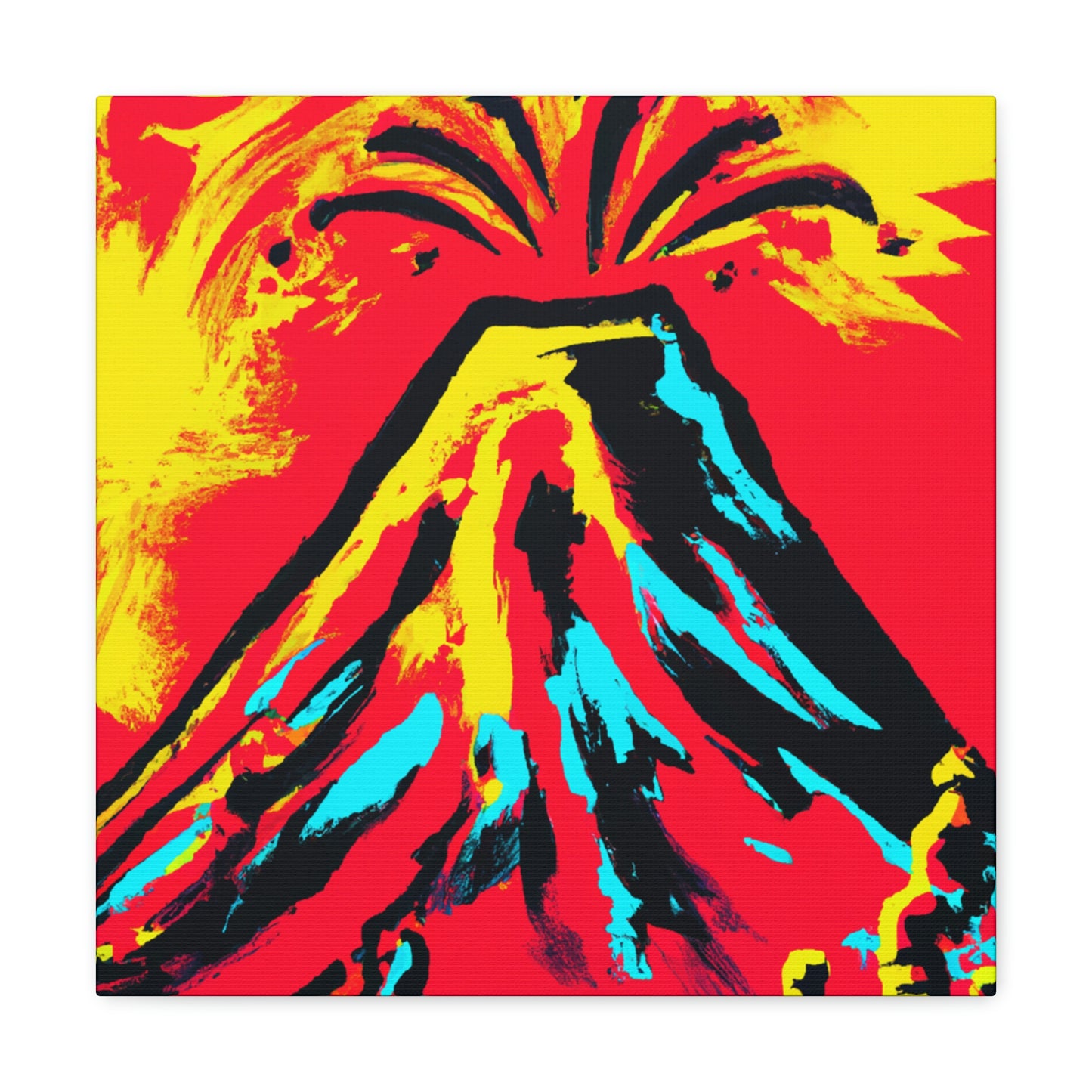 Volcano's Explosive Fury - Canvas