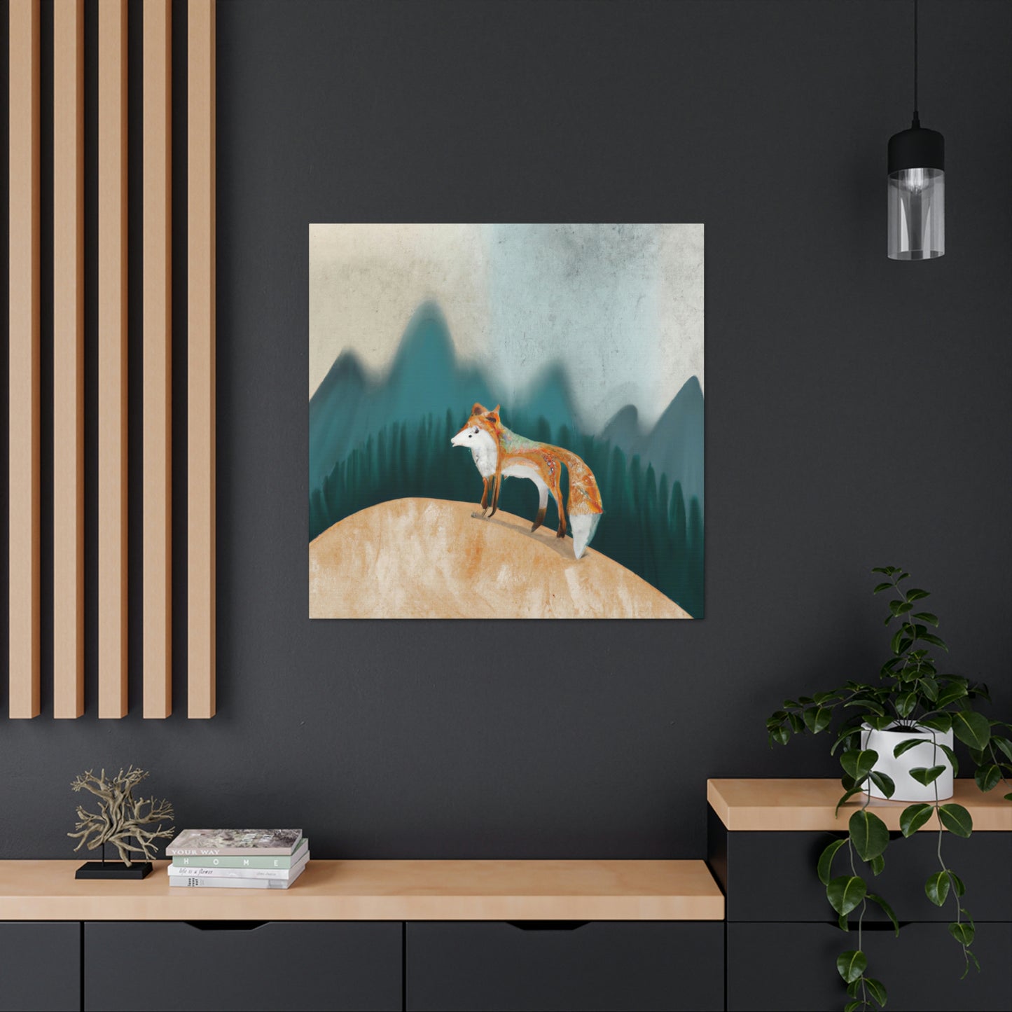 Fox On a Journey - Canvas