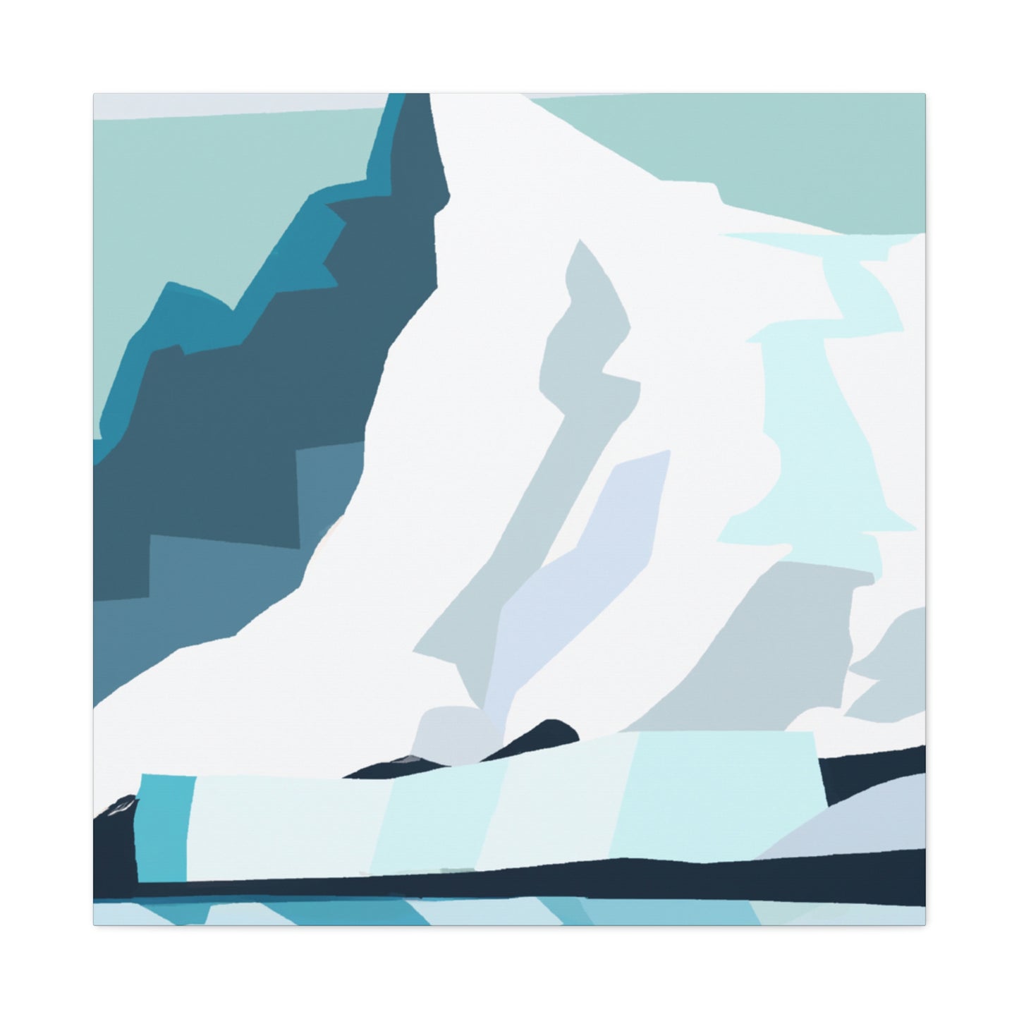 Glacial Minimalism Art - Canvas