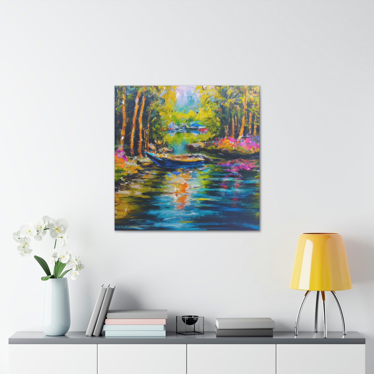 "Sunlit Countryside Bliss" - Canvas