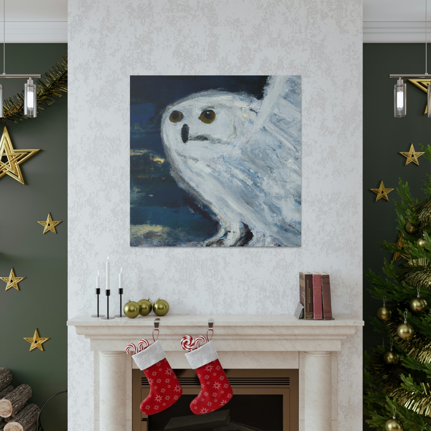 Snowy Owl Majesty - Canvas