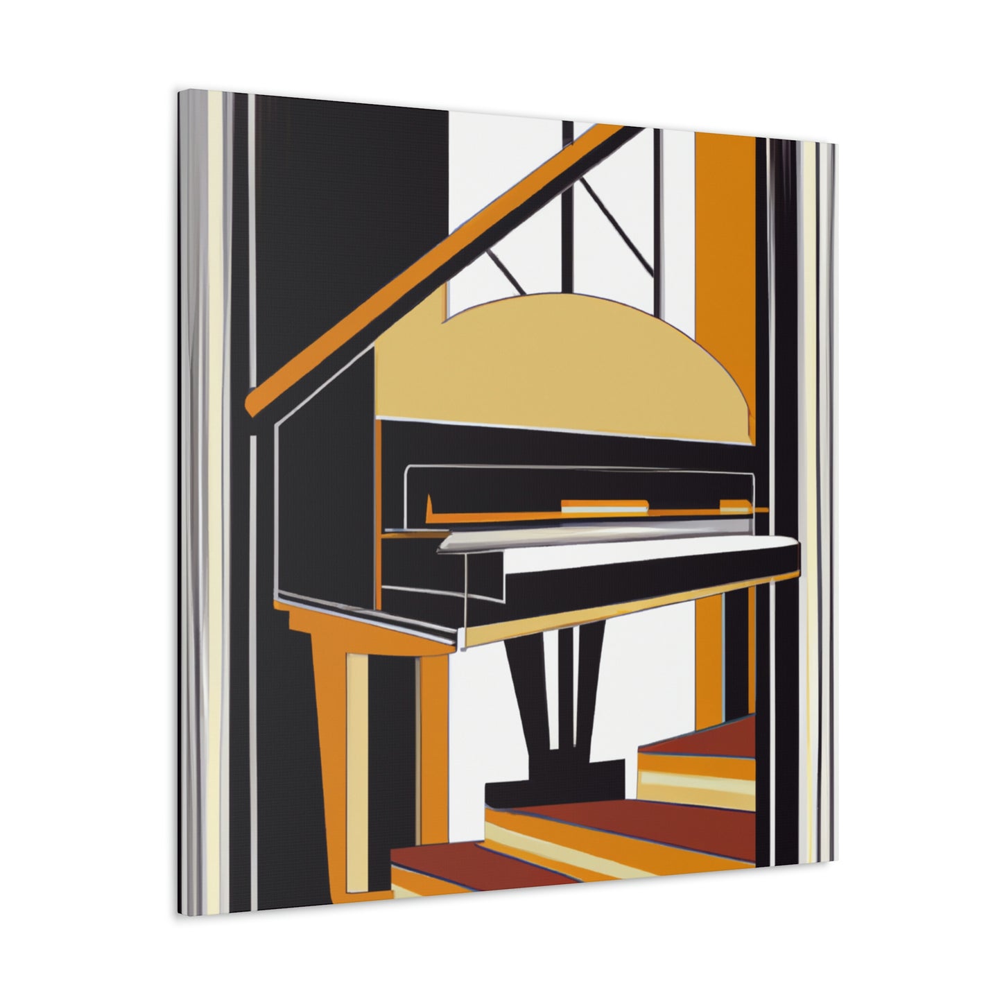 Piano's Artistic Lilt - Canvas