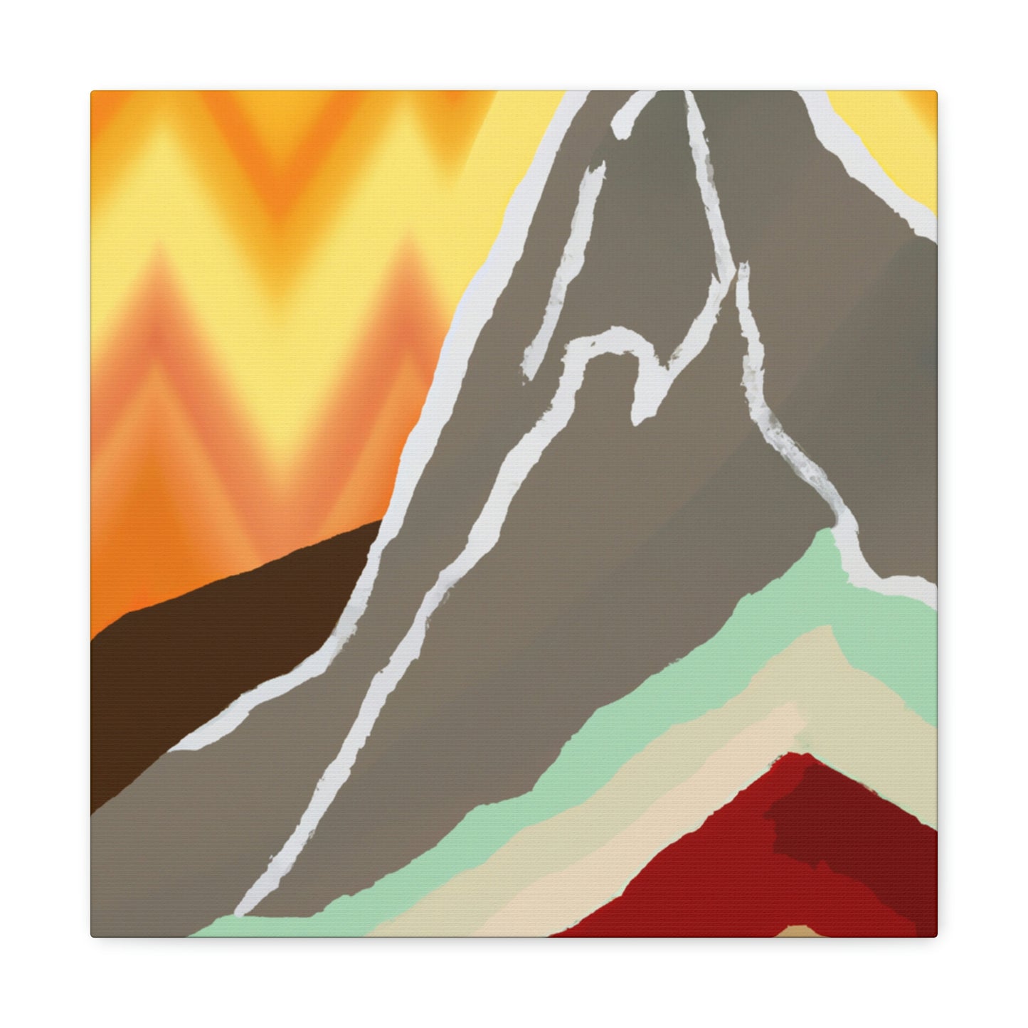 "Mountainous Abstract Dream" - Canvas