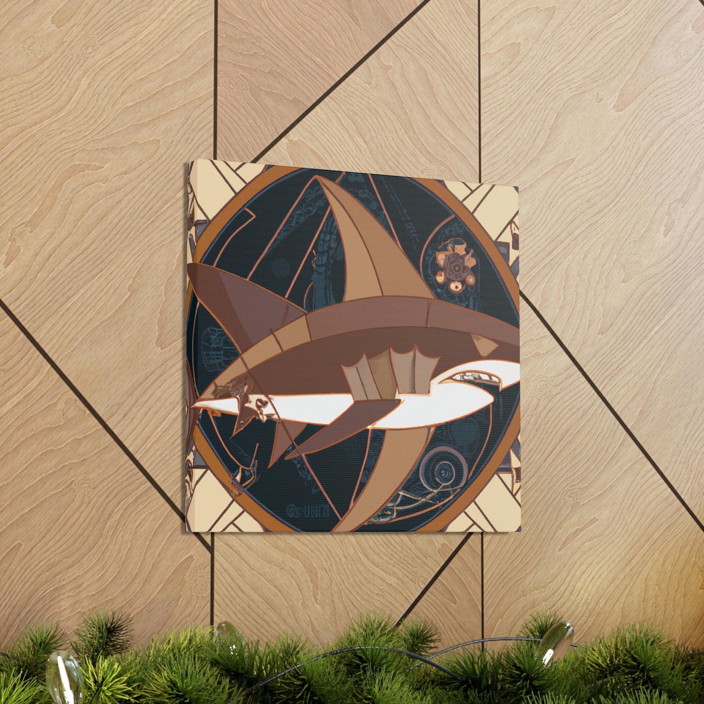 "Shark of the Roaring Twenties" - Canvas