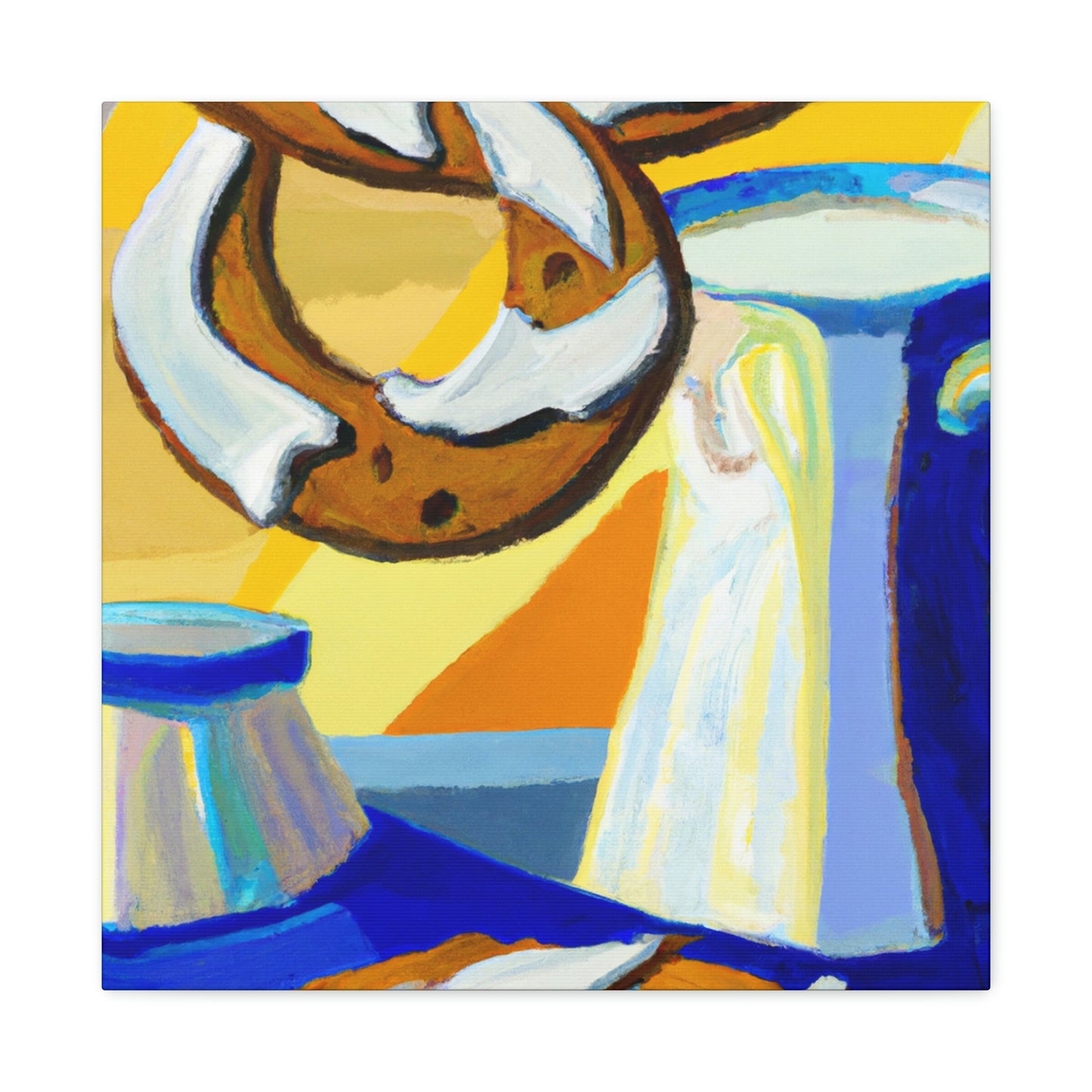 "Milk and Cookies Deco" - Canvas