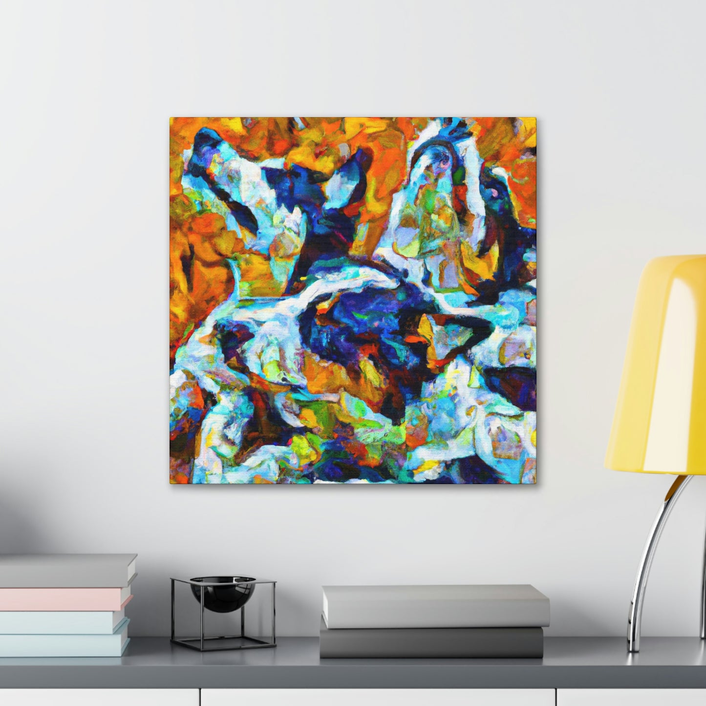 Australian Shepherd Majesty. - Canvas