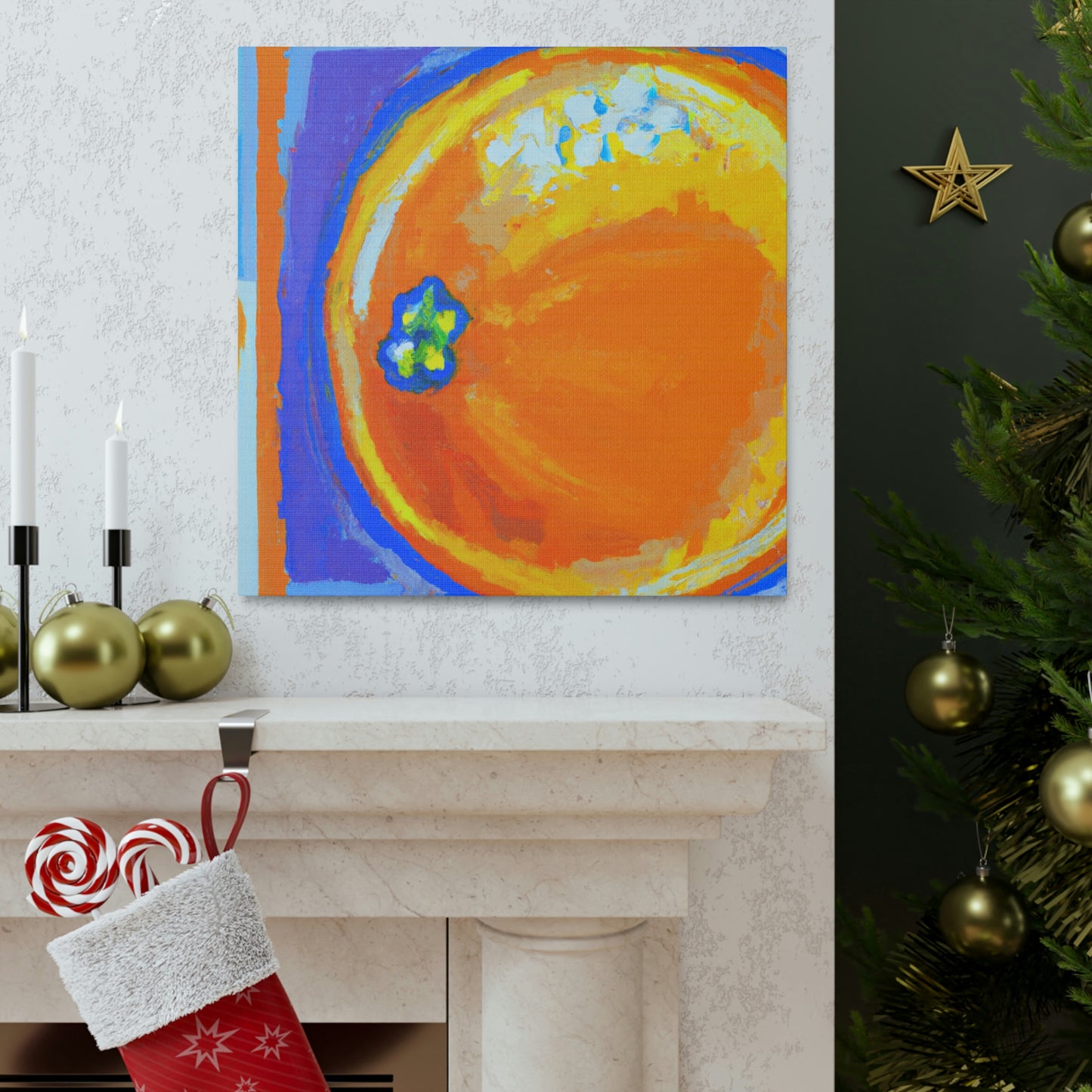 "Orange Abstract Brilliance" - Canvas