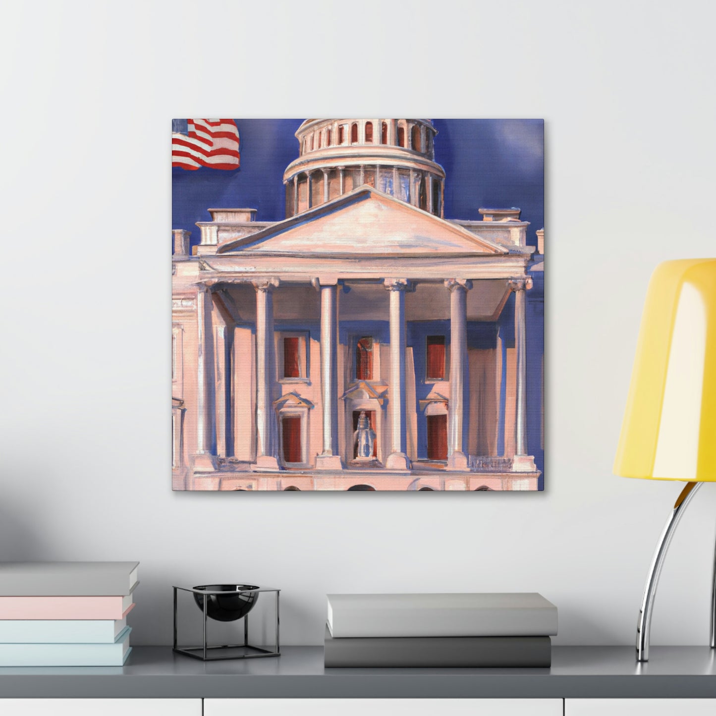 The White House Icon - Canvas