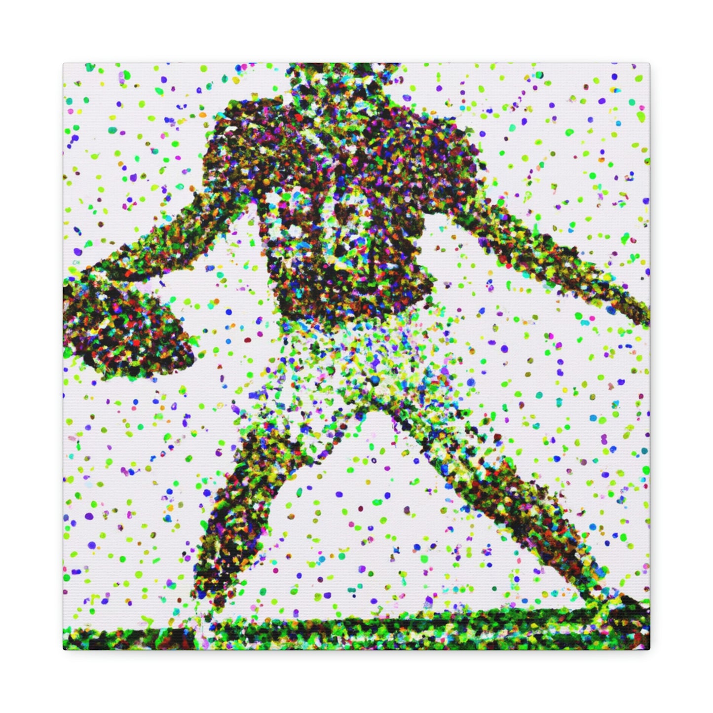 Football in Pointillism - Canvas