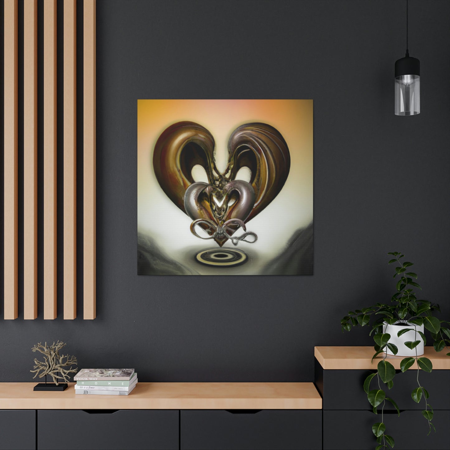 Intertwined Hearts Unite - Canvas