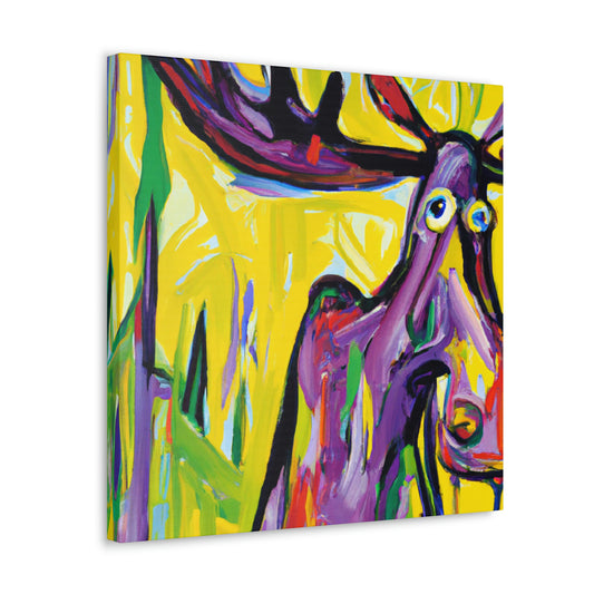 Moose Amidst Wilderness - Canvas