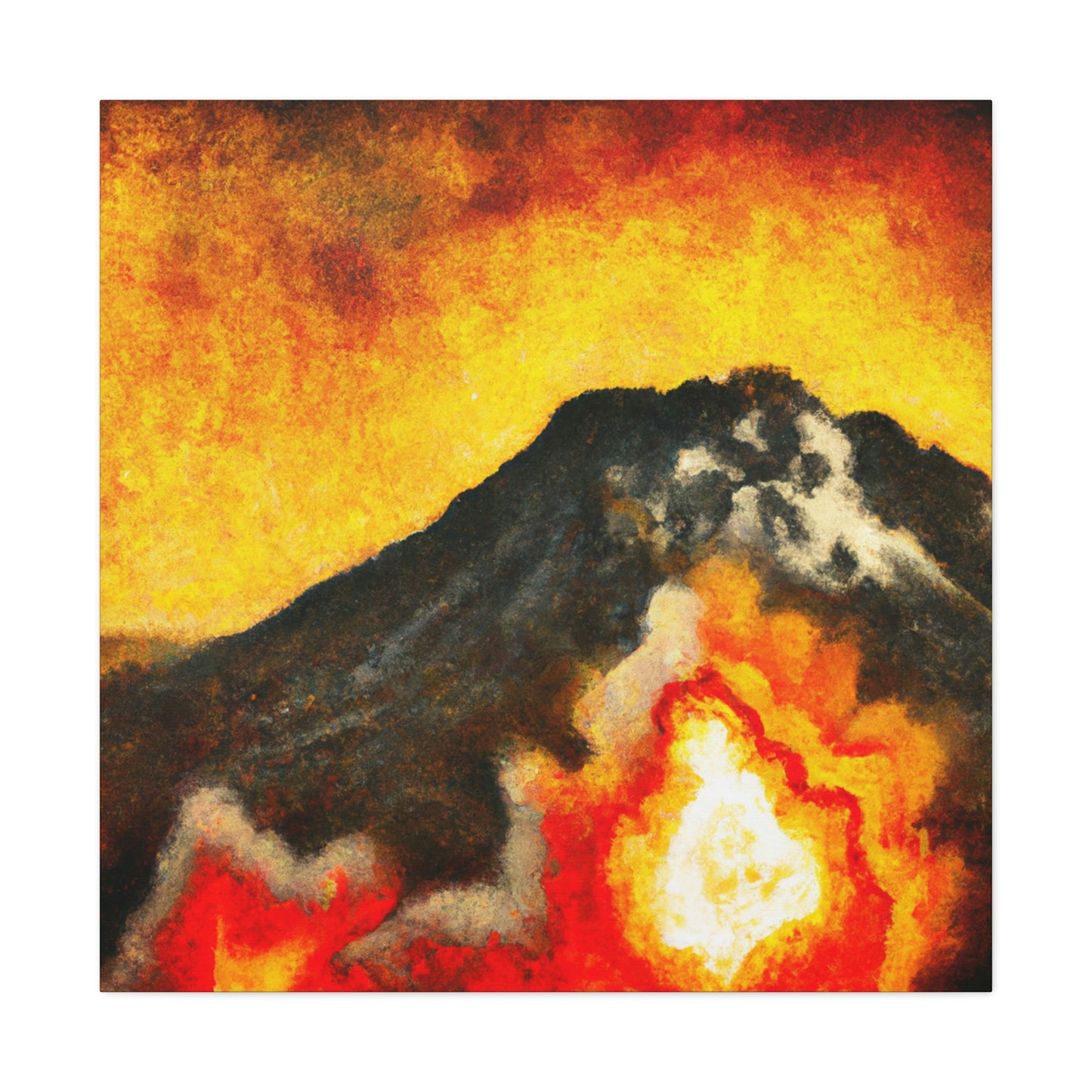 Volcanic Inferno Blaze - Canvas