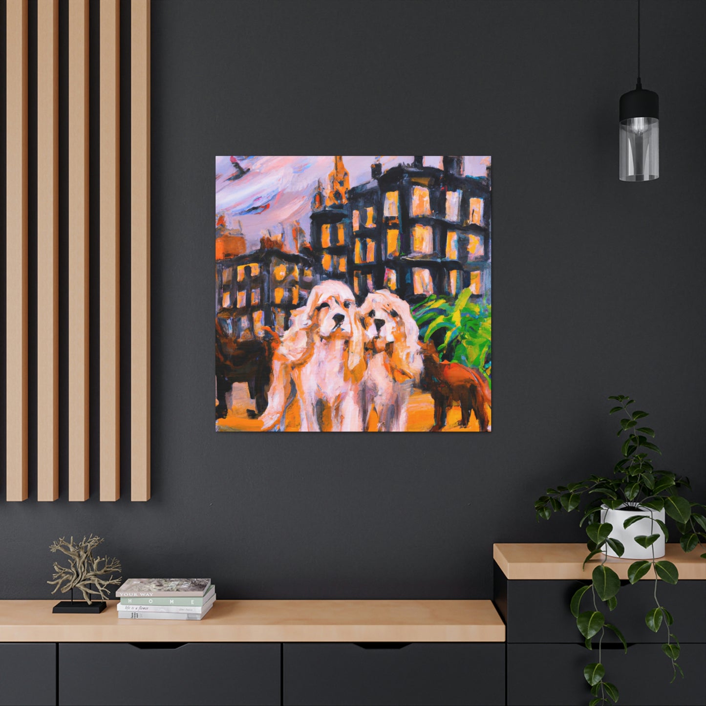 "Cocker Spaniel Unleashed" - Canvas