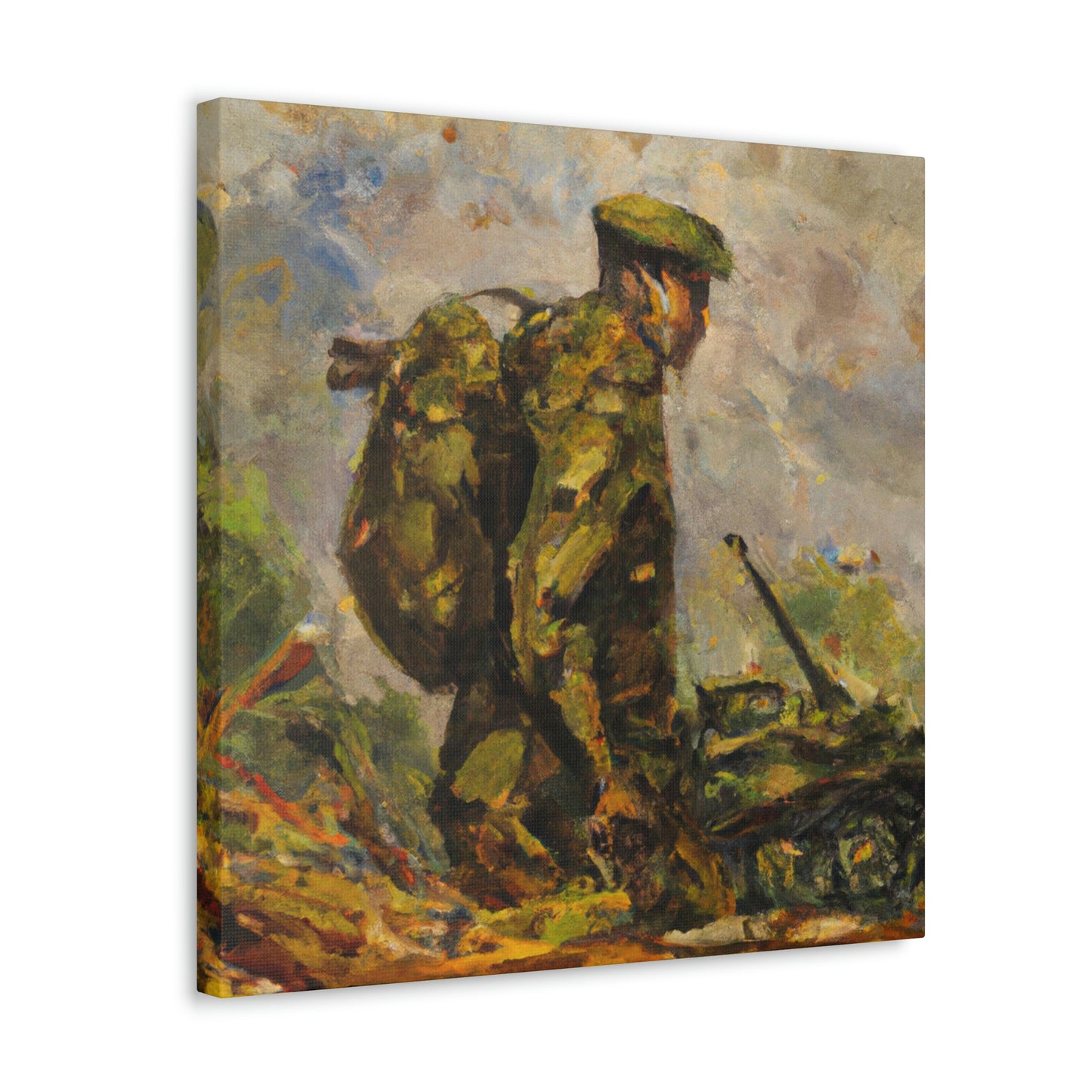 "The Gallant Artilleryman" - Canvas