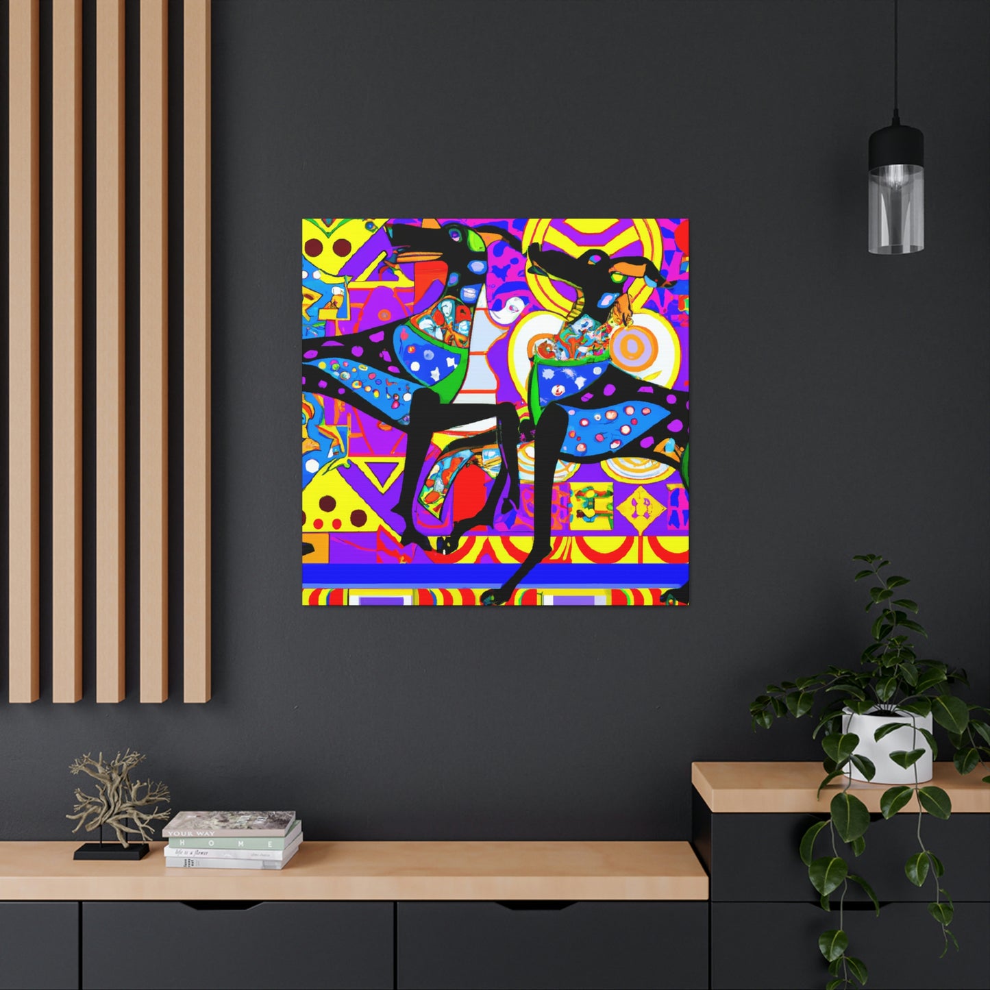 "Doberman Pinscher Regal" - Canvas