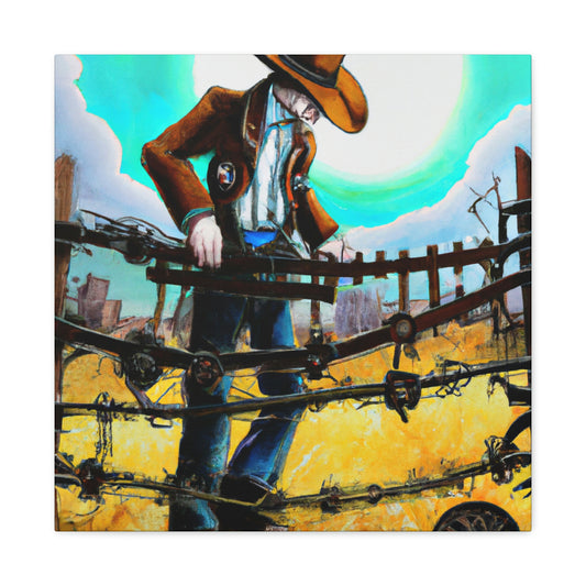 Barbed Wire Paradigm Forge - Canvas