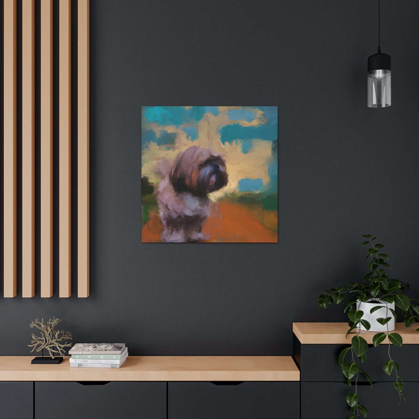 Fur and Whimsy Shih - Canvas