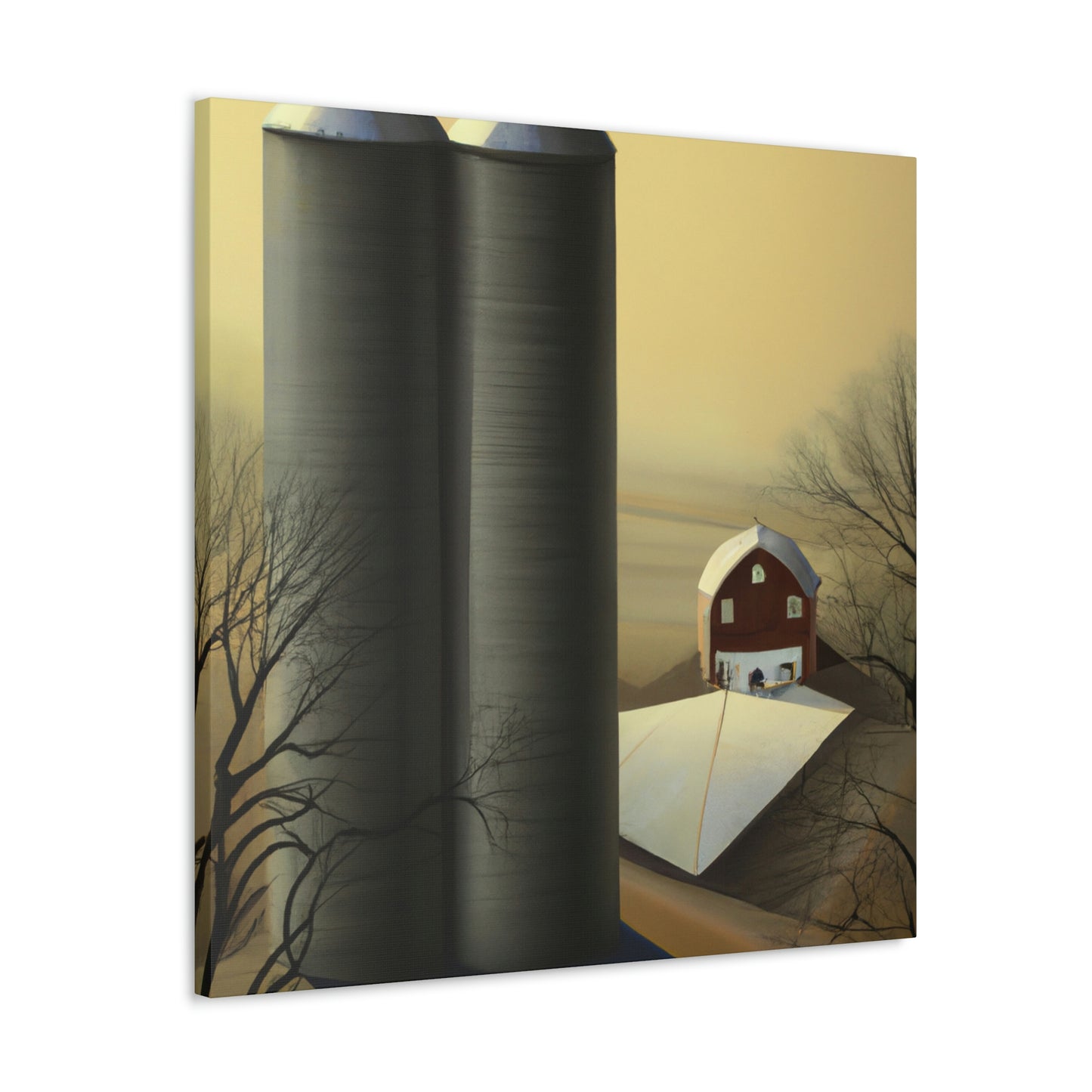 Silos in Surrealism - Canvas