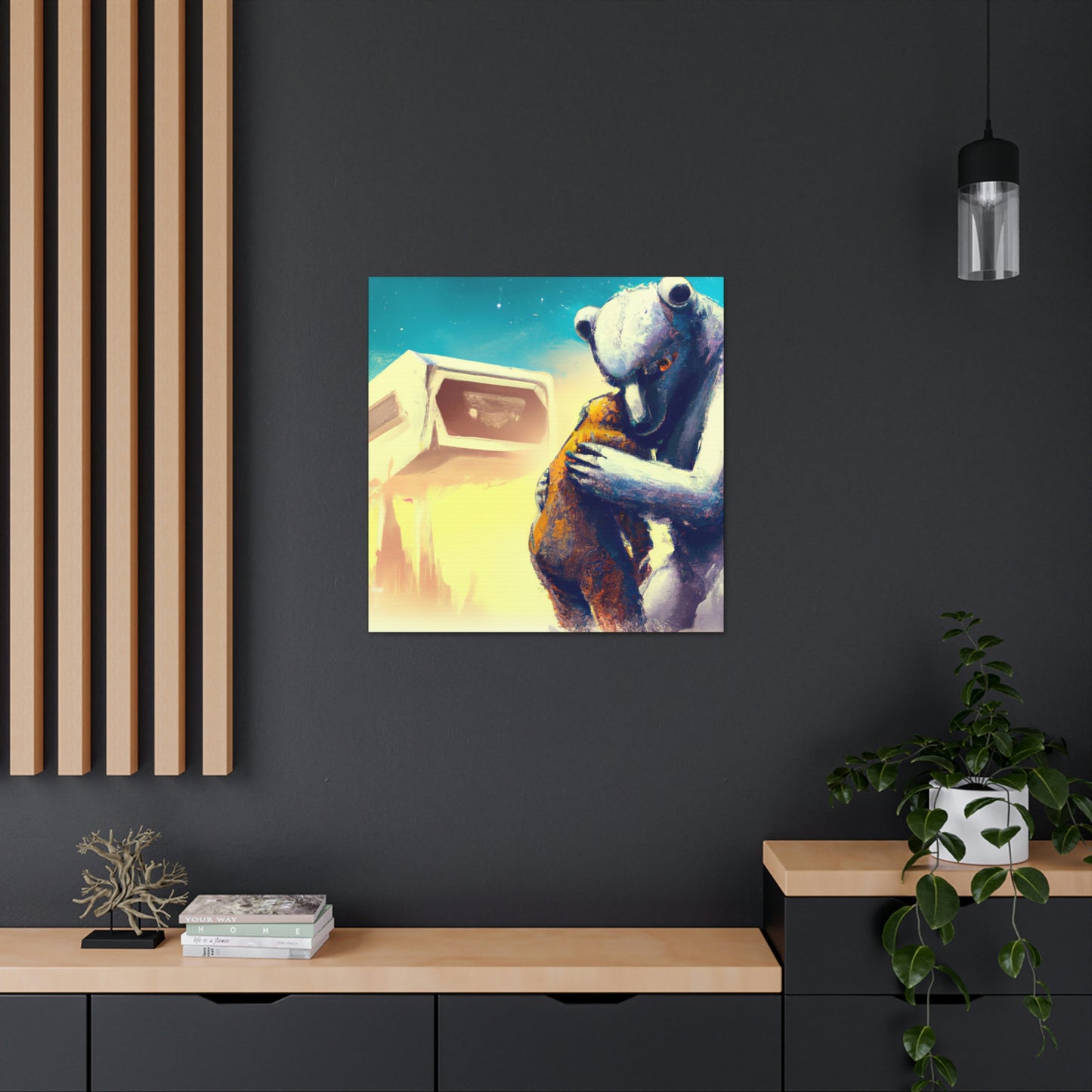 Love's Embrace Bear - Canvas