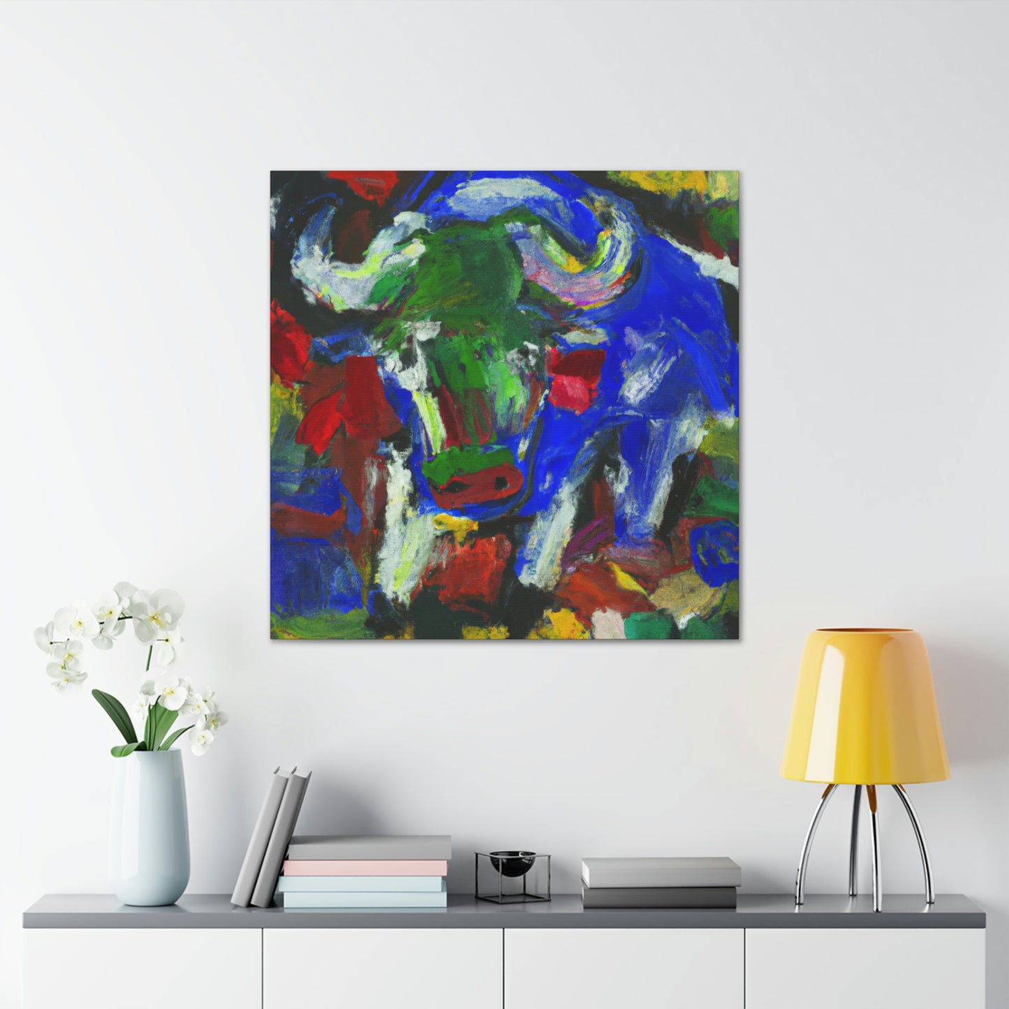 "Buffalo in Abstraction" - Canvas