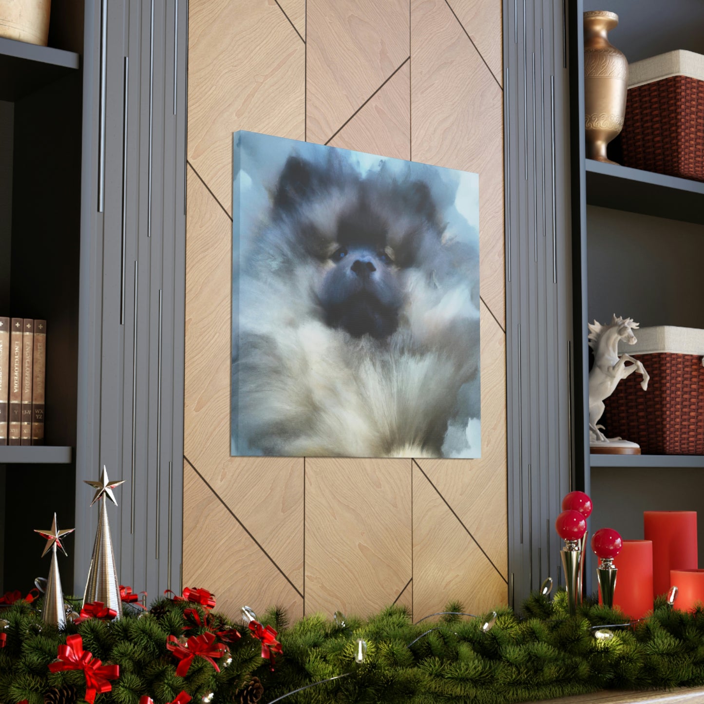 Keeshond in Abstract - Canvas