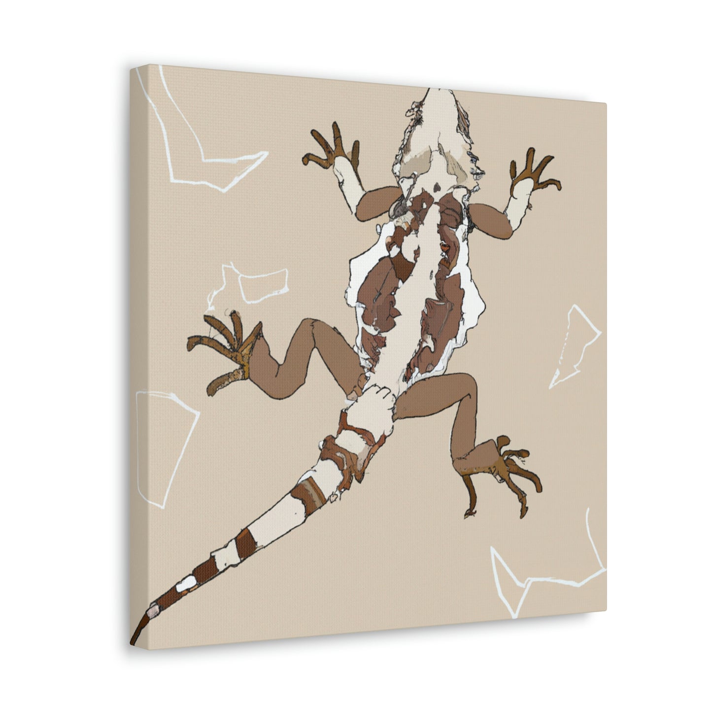 "Bearded Dragon Minimalism" - Canvas