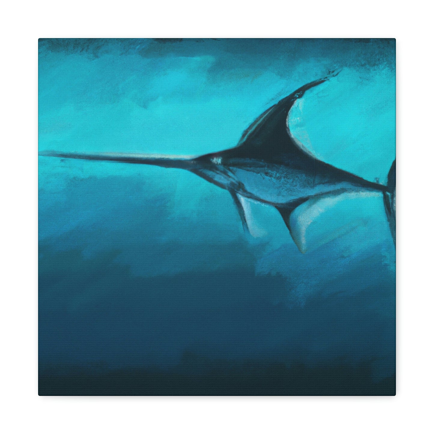 "Swordfish in Moonlight" - Canvas