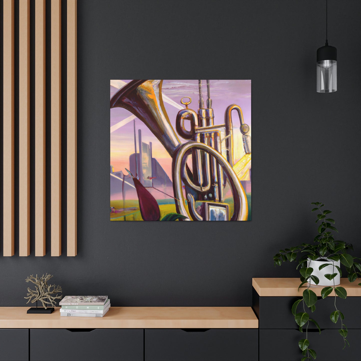 "Tootin' the Trumpet Tune" - Canvas