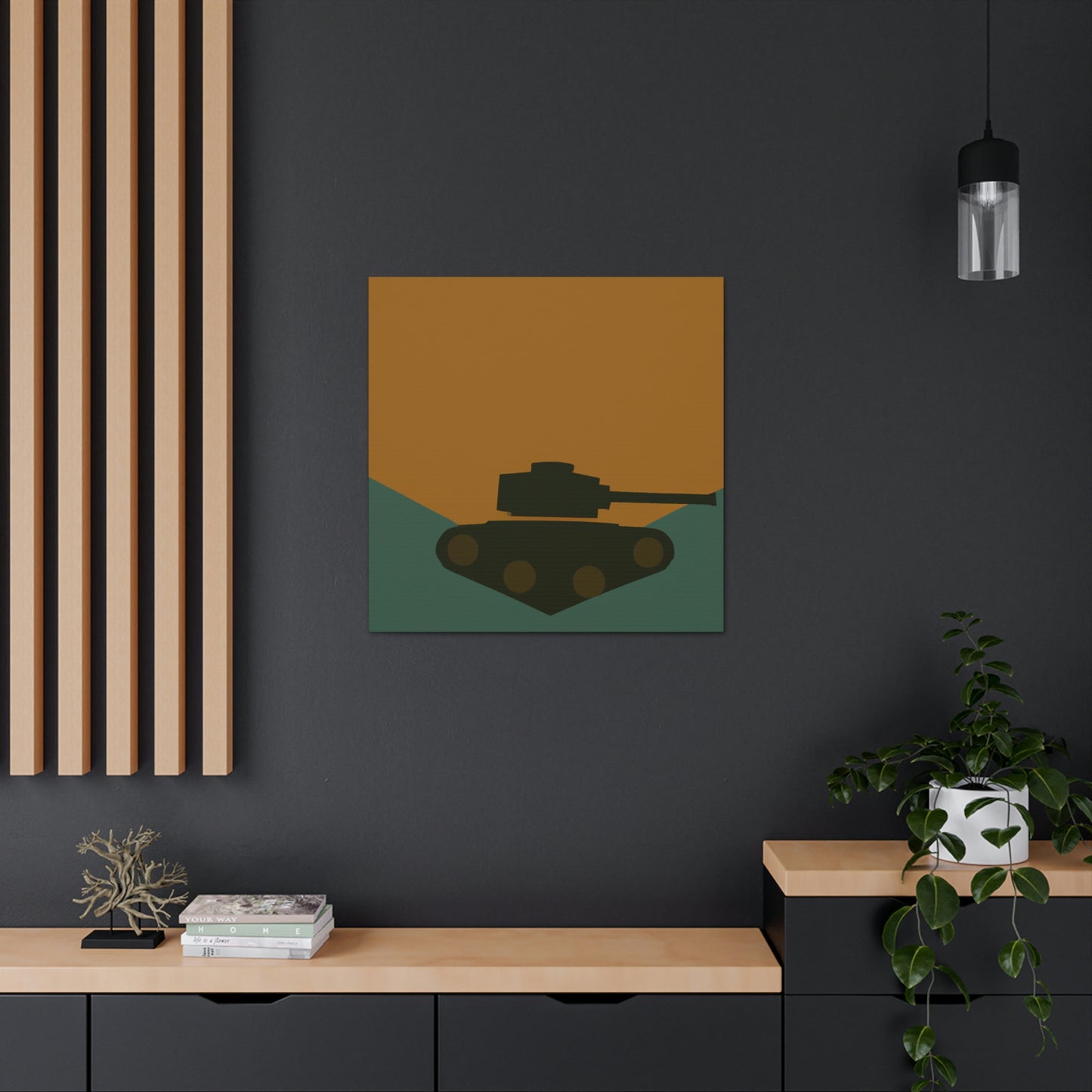 "Tank Turret Simplicity" - Canvas