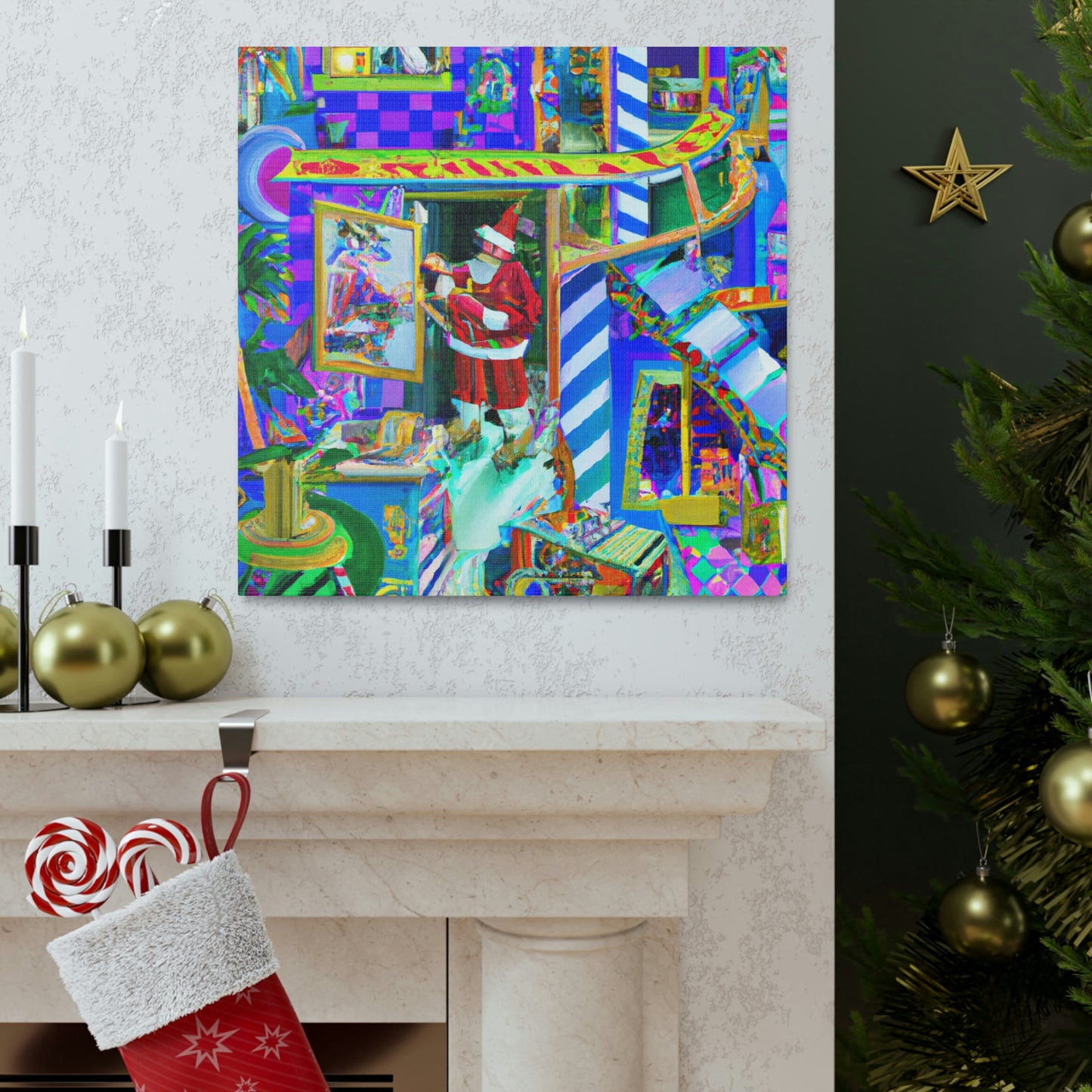 Santa's Magical Workshop - Canvas