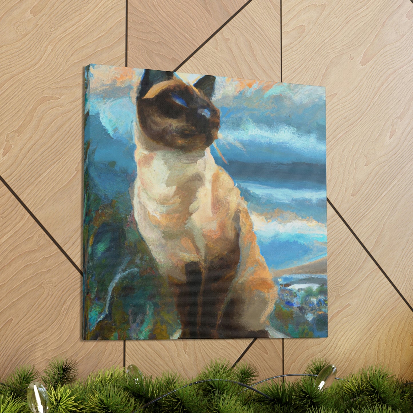 Siamese in Sepia - Canvas