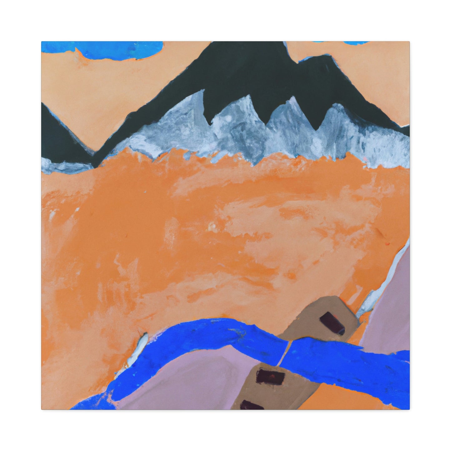 Mountain Majesty Ablaze - Canvas