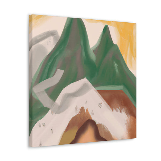 Mountain Majesty Ablaze - Canvas