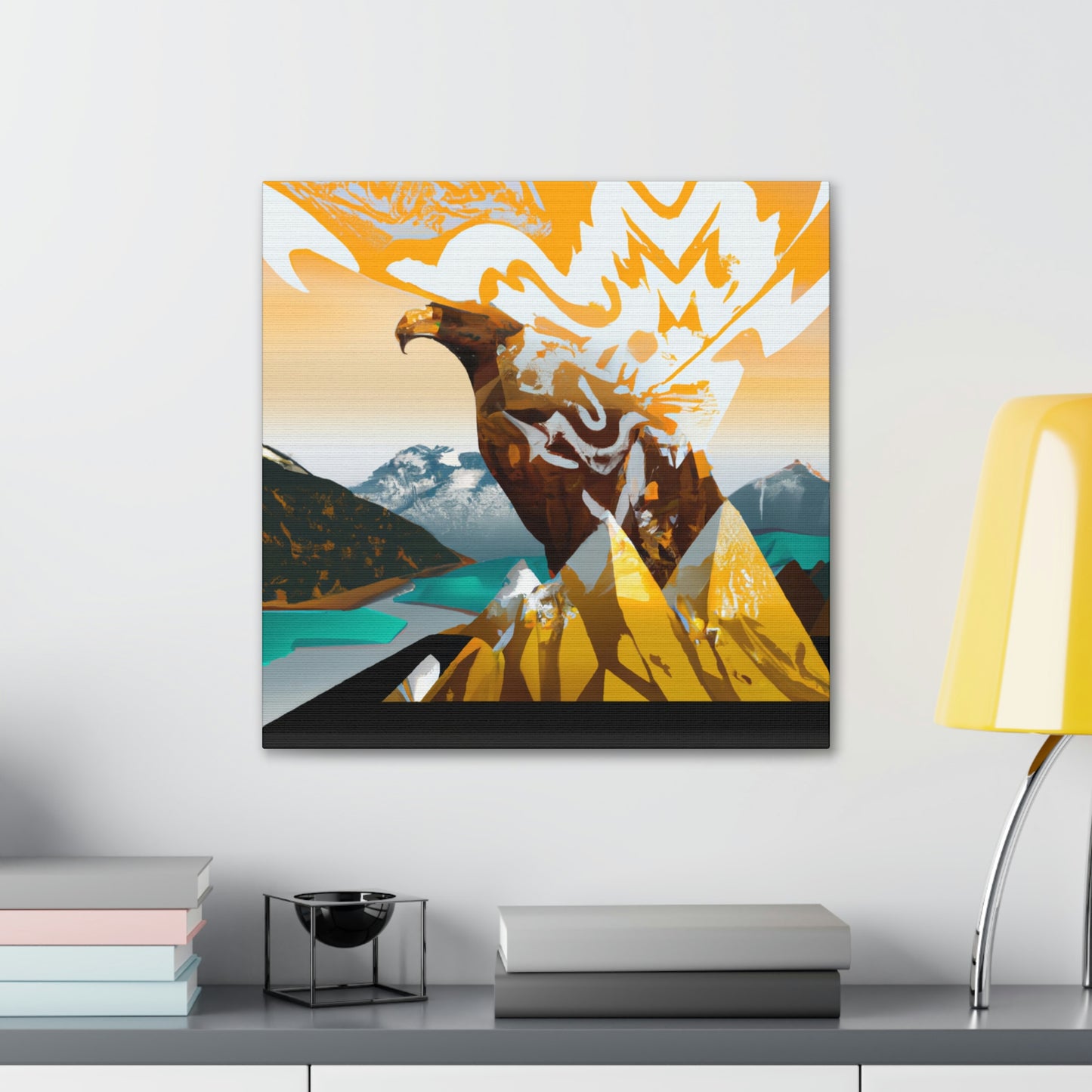 Golden Eagle Soaring High - Canvas