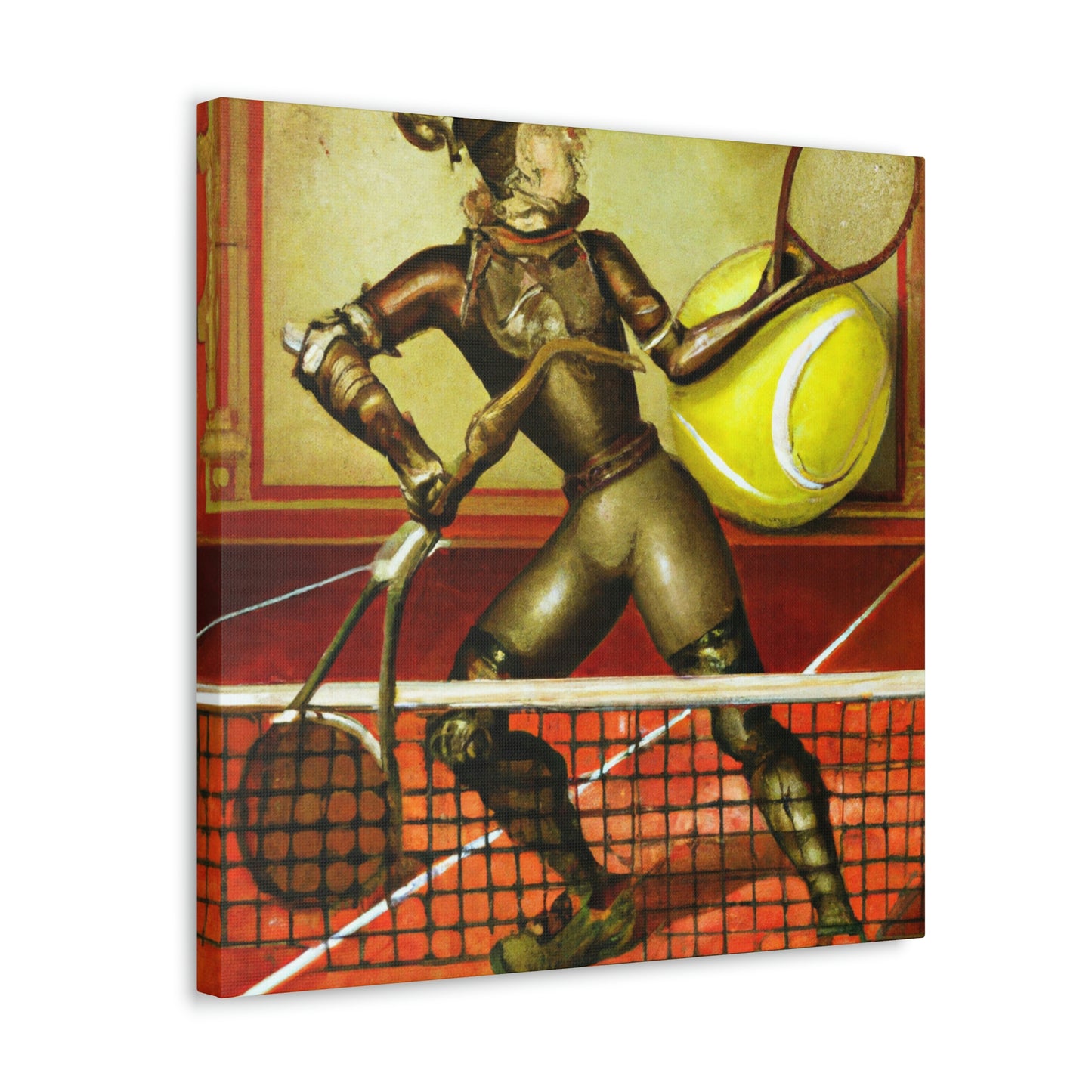 Tennis with Clockwork Gears - Canvas