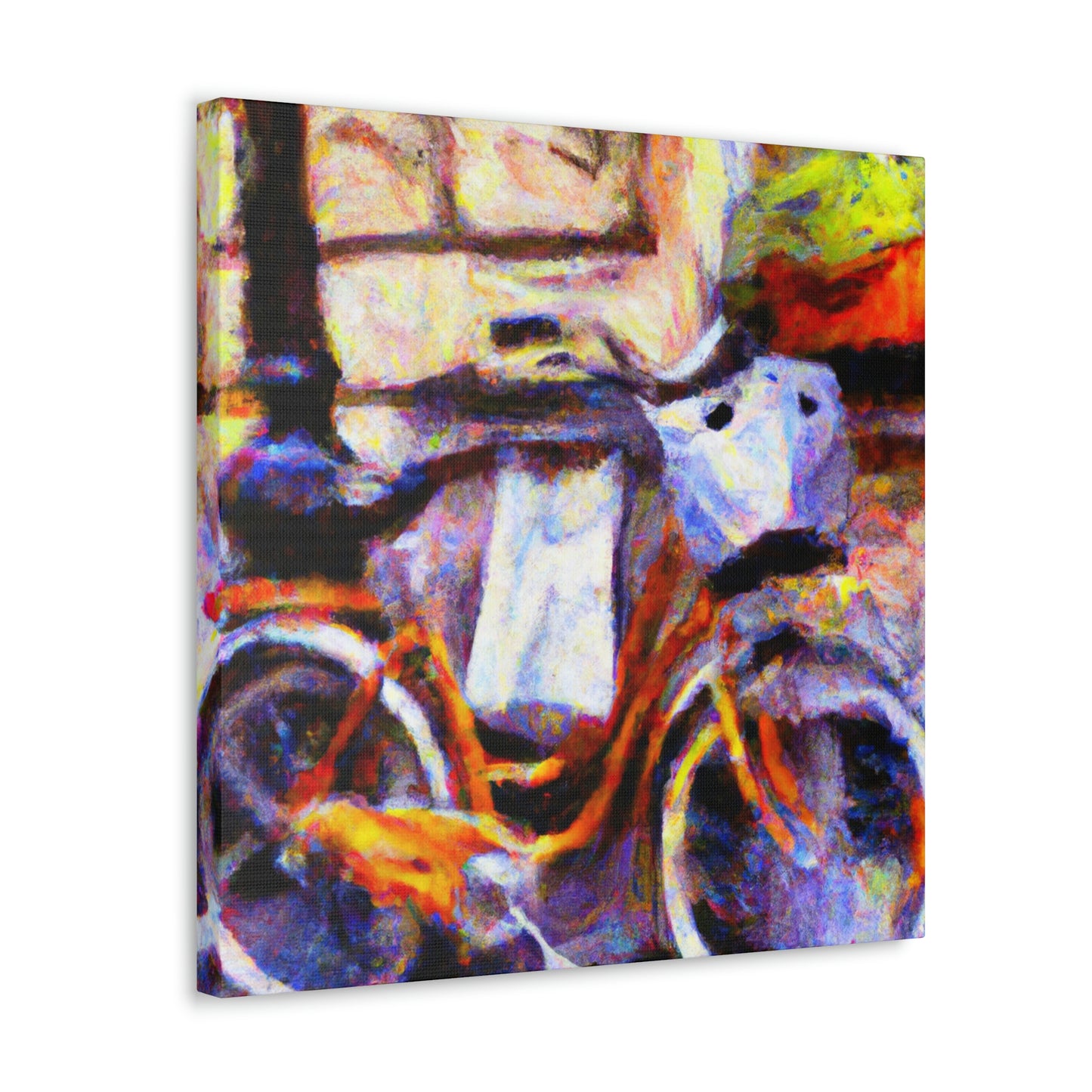 "Bicycle at Sunrise Impression" - Canvas