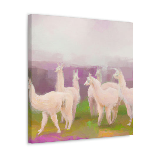 Llama in Monochrome - Canvas