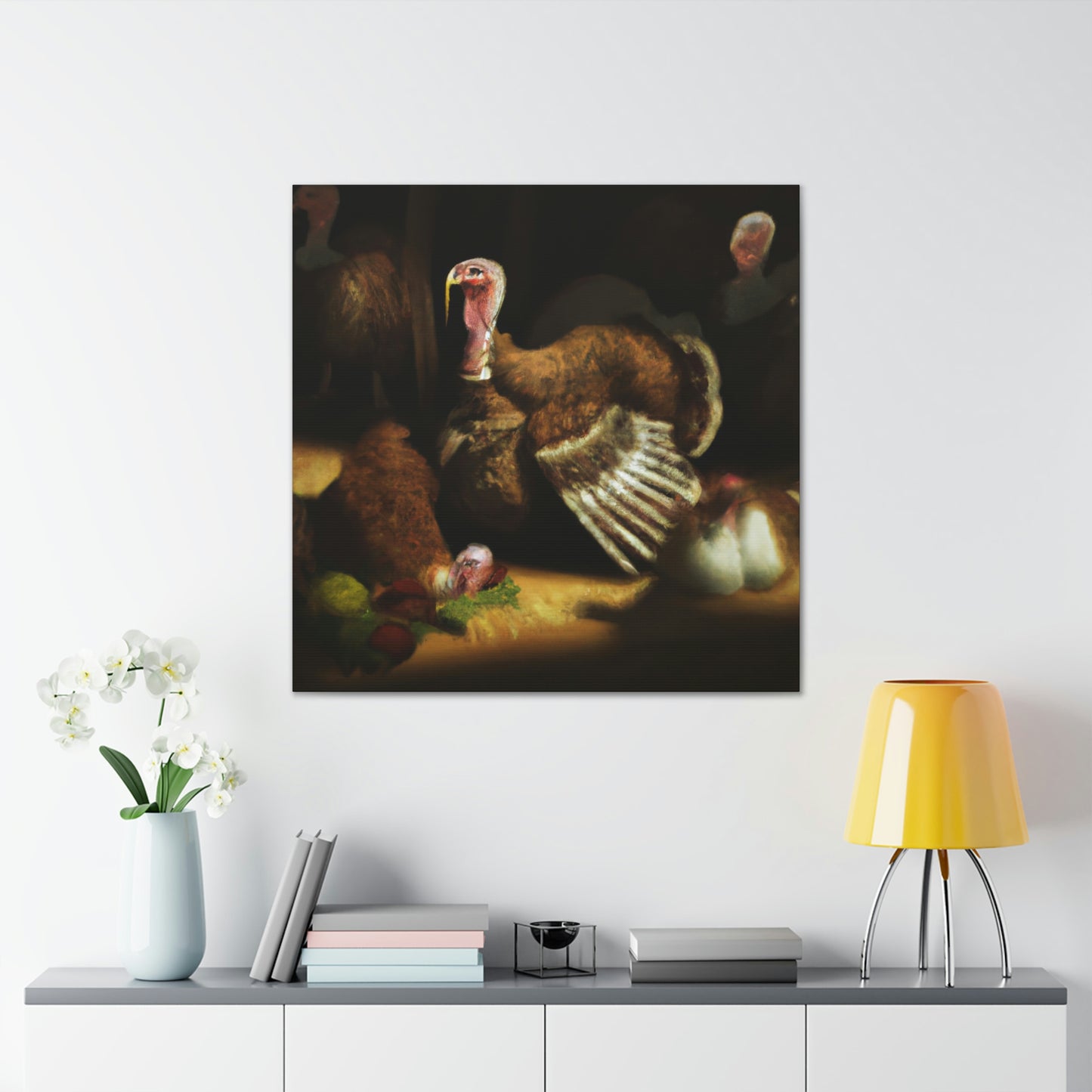 "The Wild Turkey Landscape" - Canvas