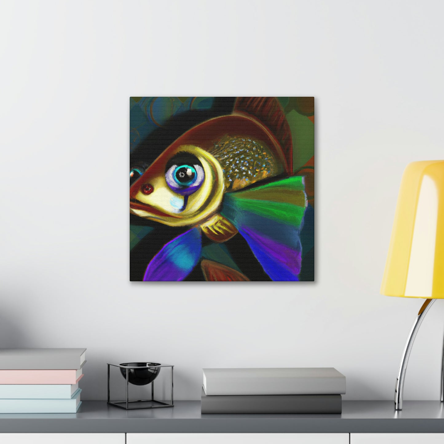 Guppy Art Deco Swirl - Canvas