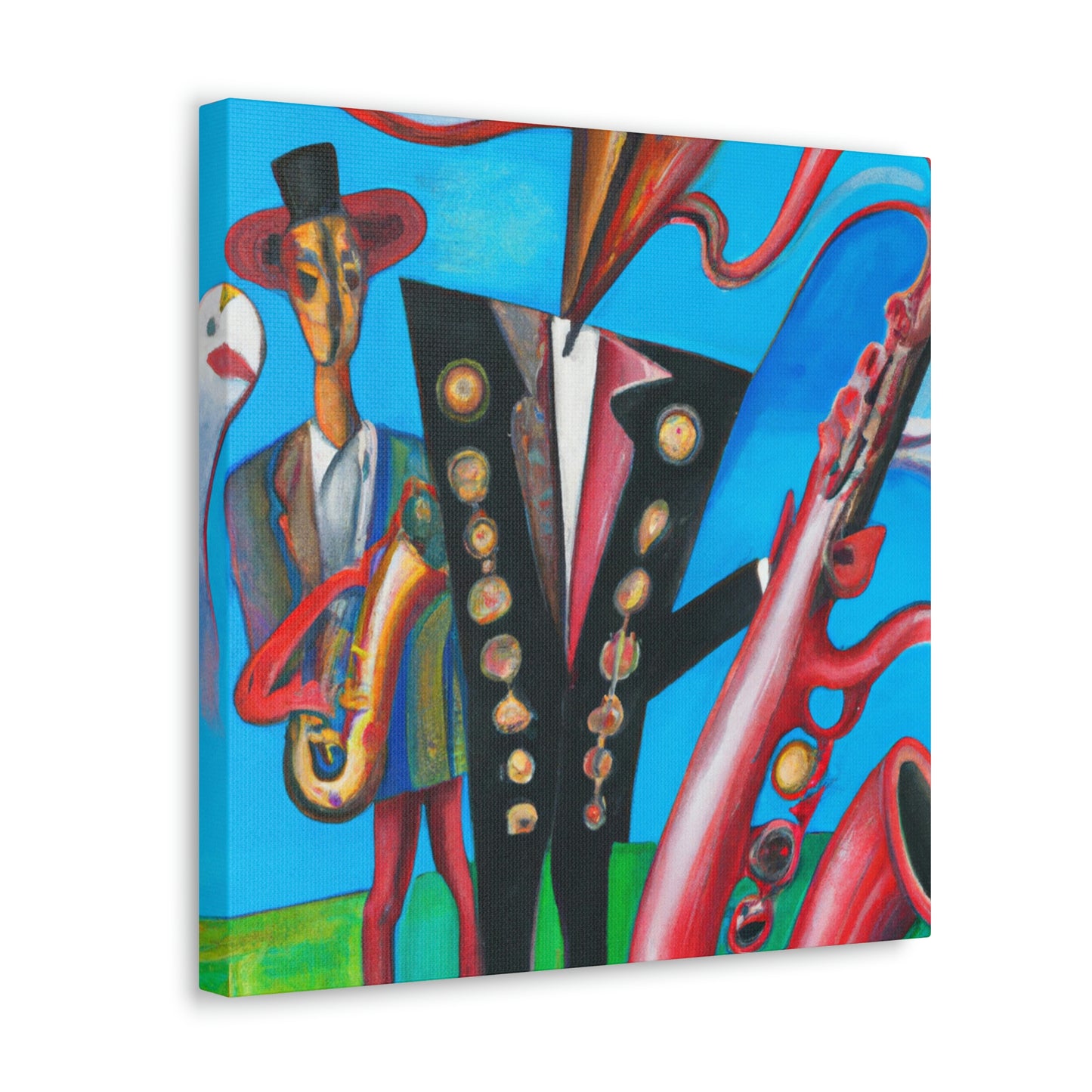 "Saxophone in Fauvism" - Canvas