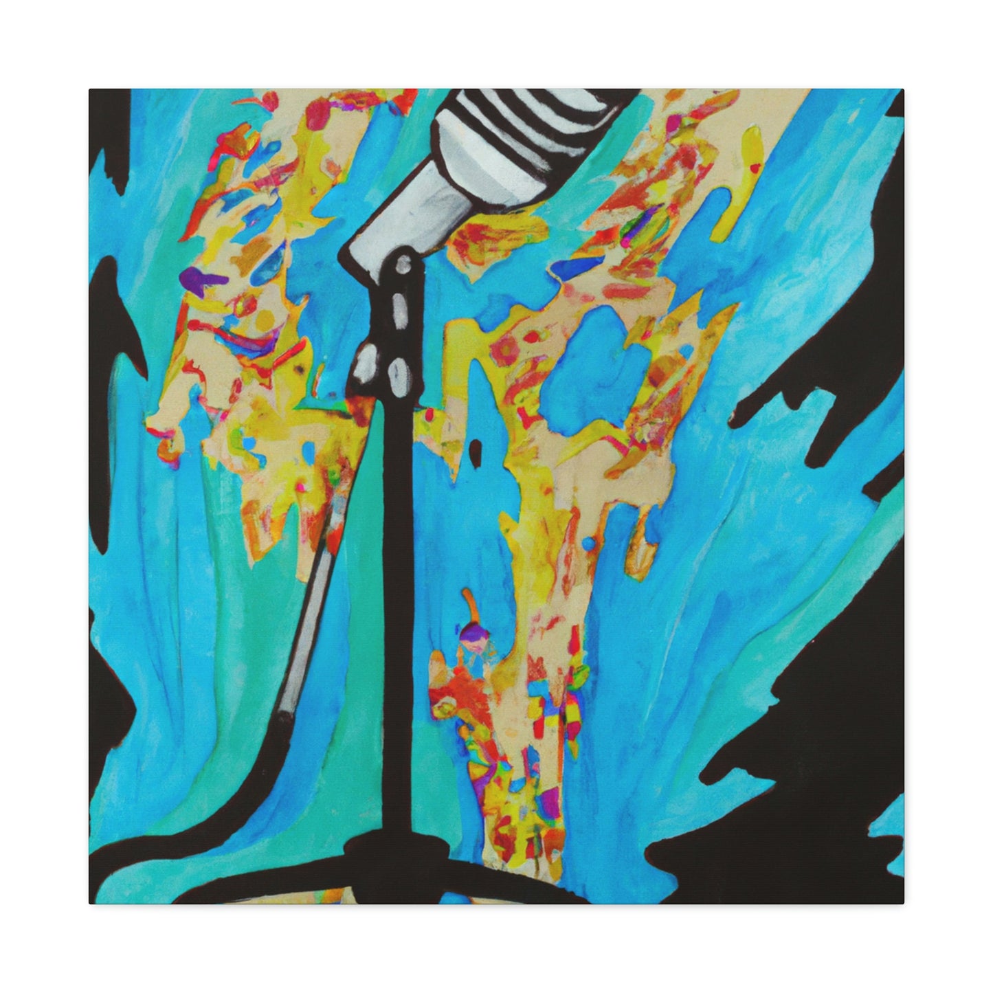 "Microphone in Abstractions" - Canvas