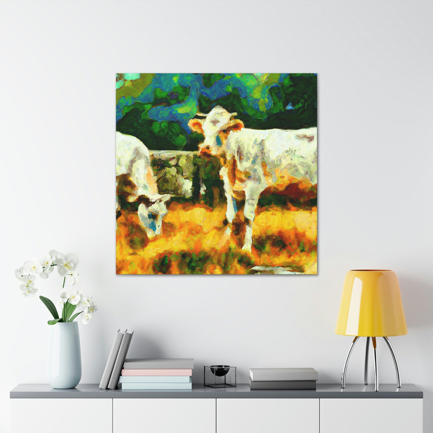 "Jersey Cow Visionary" - Canvas