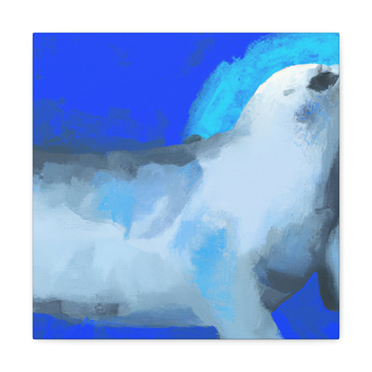 "Harp Seal in Expressionism" - Canvas