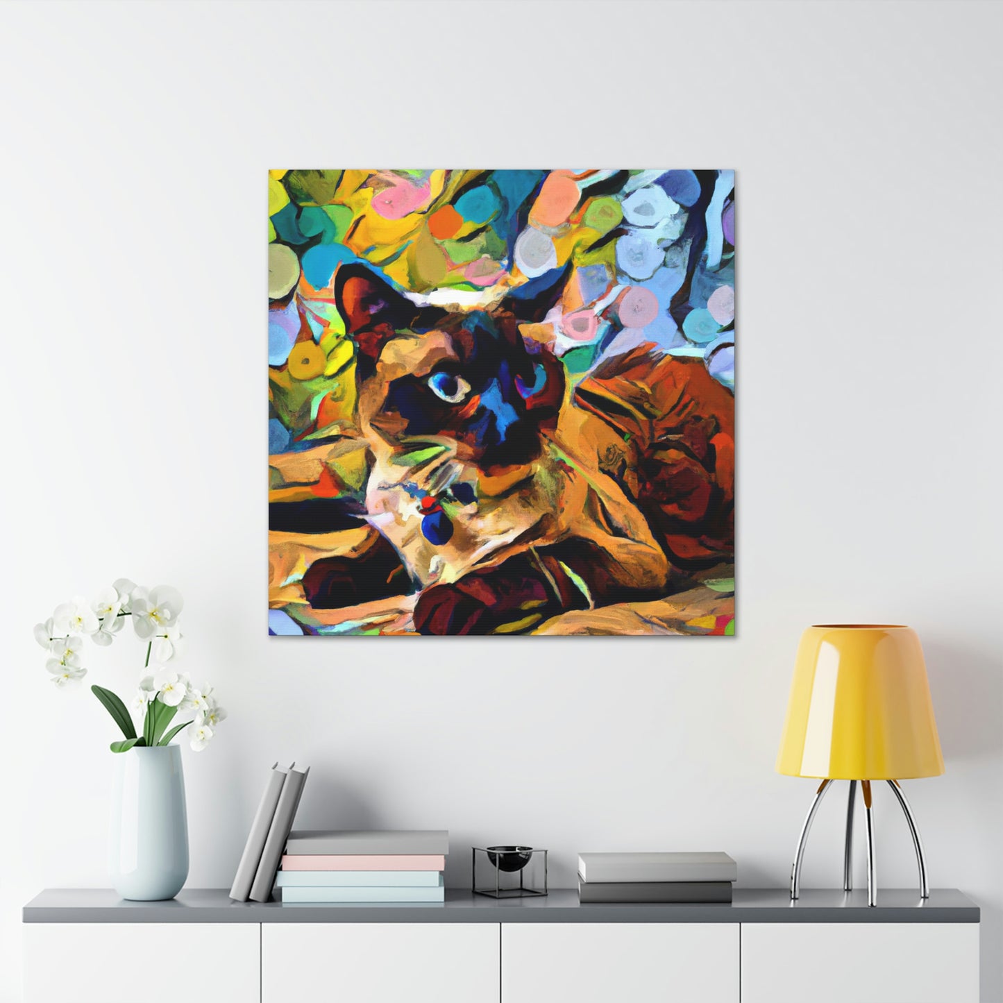 Siamese in Fauvism - Canvas