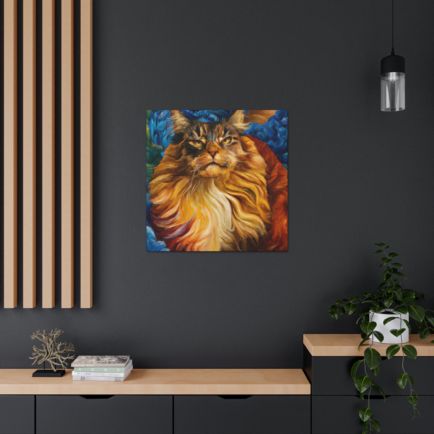 Maine Coon Majesty - Canvas